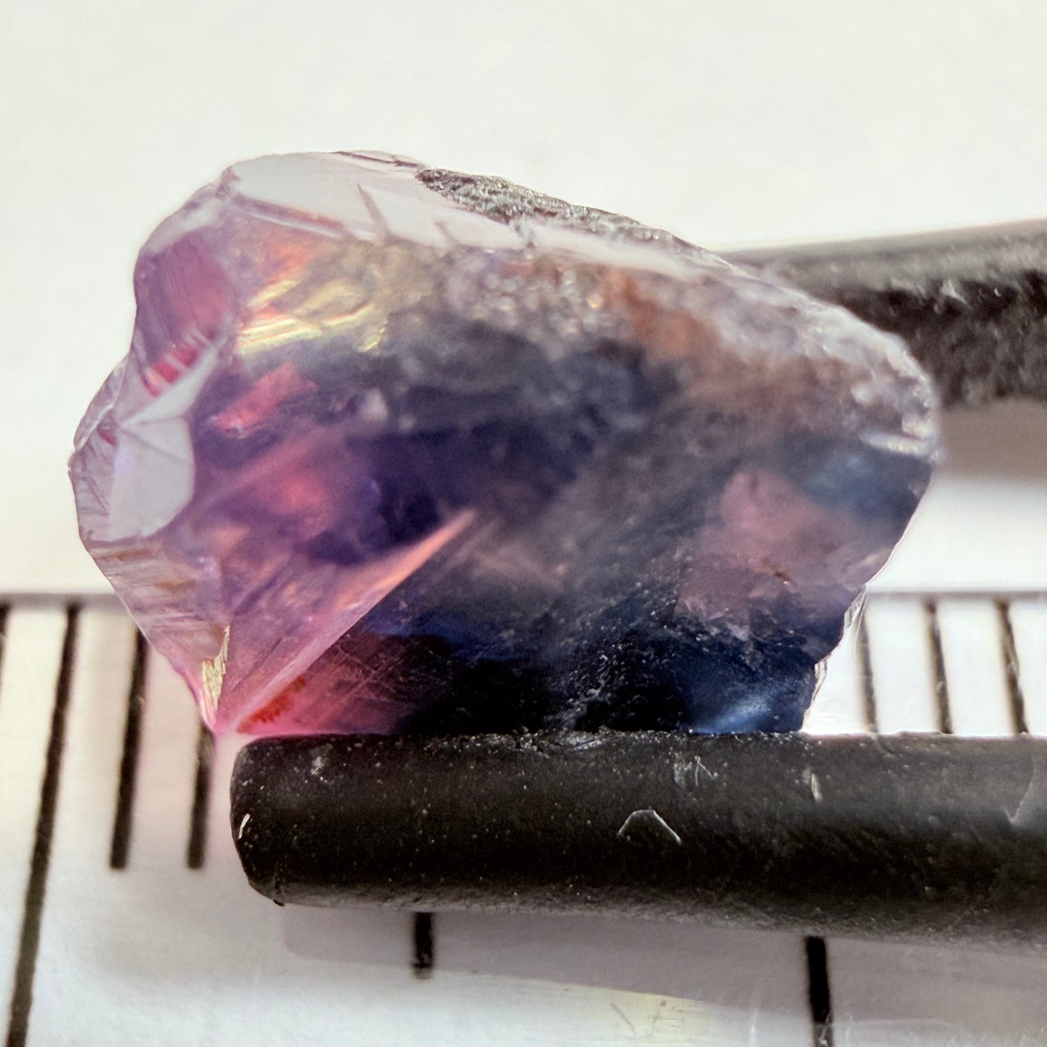 Winza Sapphire, 4.43ct, Winza, Tanzania, Untreated Unheated, not facetable, has a crack in the middle, set it in jewellery as is
