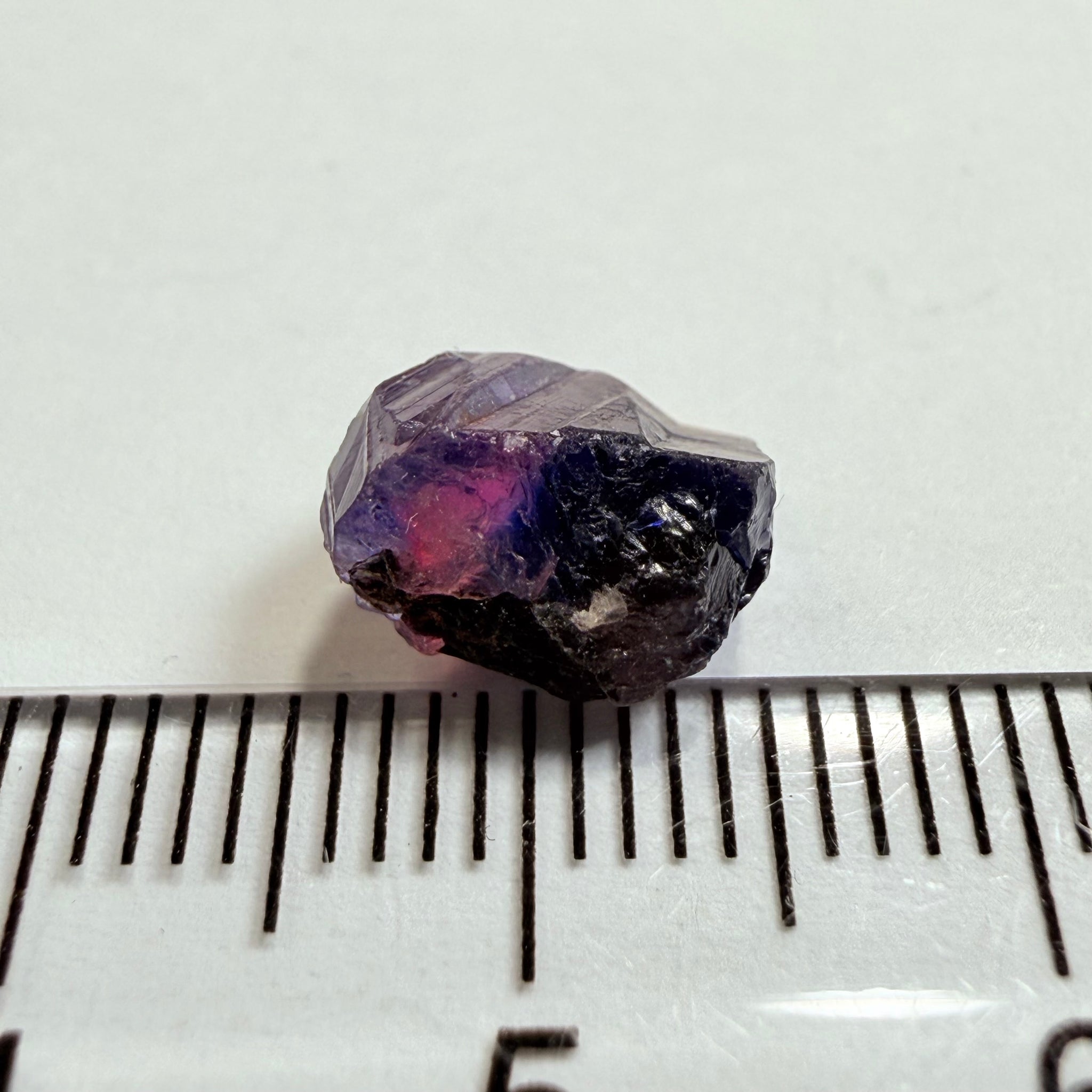 Winza Sapphire, 4.43ct, Winza, Tanzania, Untreated Unheated, not facetable, has a crack in the middle, set it in jewellery as is