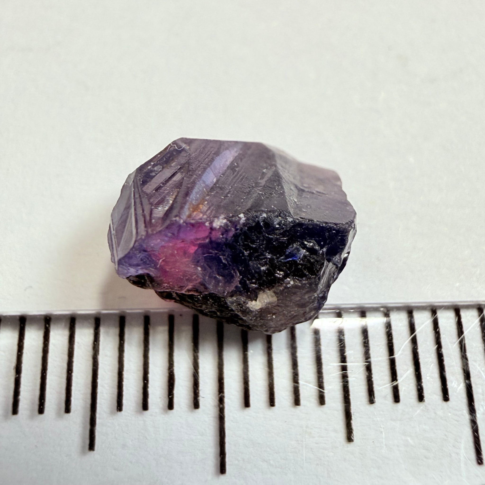 Winza Sapphire, 4.43ct, Winza, Tanzania, Untreated Unheated, not facetable, has a crack in the middle, set it in jewellery as is