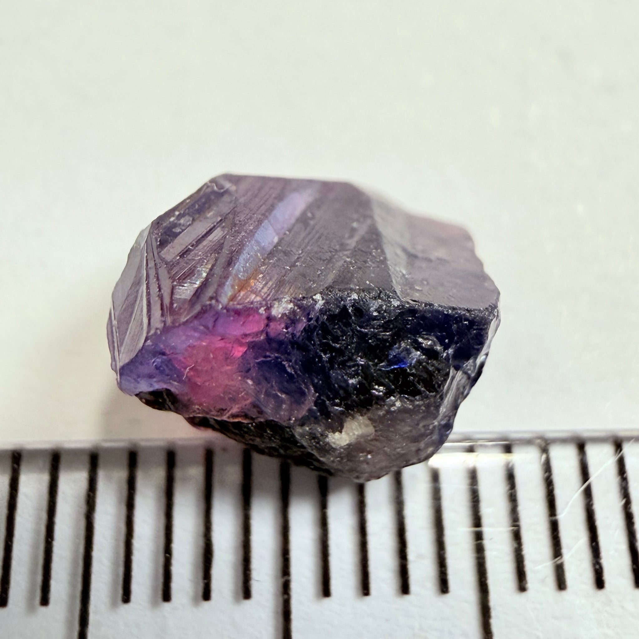 Winza Sapphire, 4.43ct, Winza, Tanzania, Untreated Unheated, not facetable, has a crack in the middle, set it in jewellery as is