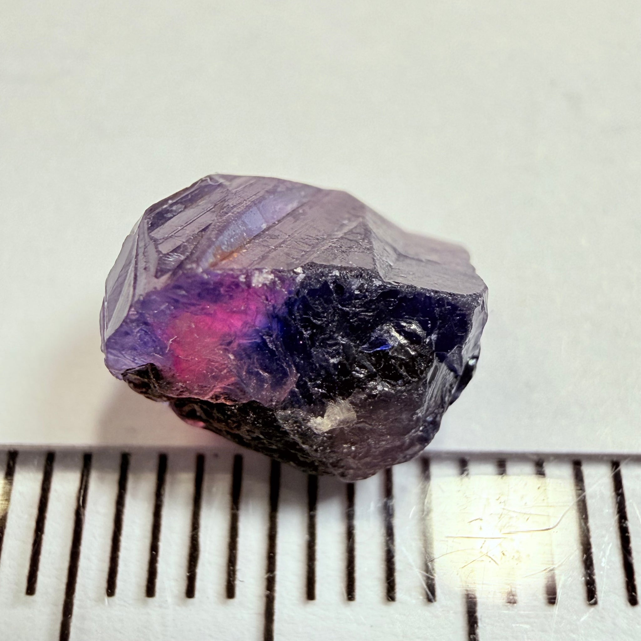 Winza Sapphire, 4.43ct, Winza, Tanzania, Untreated Unheated, not facetable, has a crack in the middle, set it in jewellery as is
