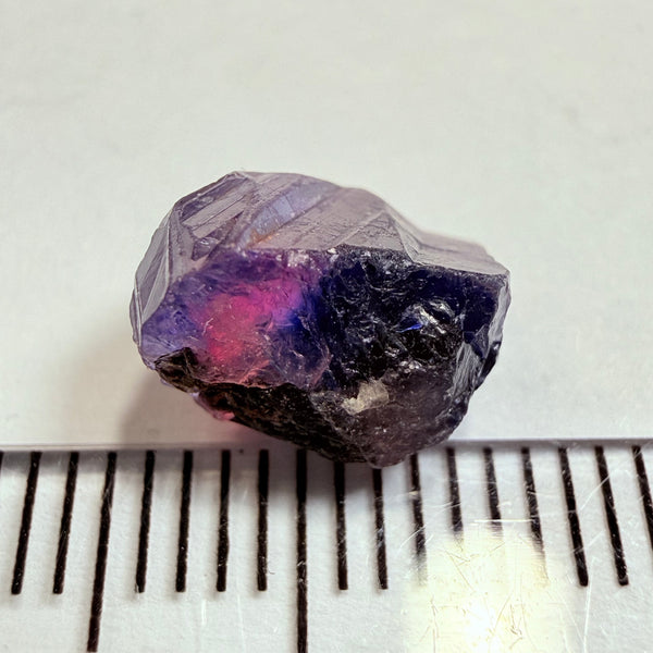 Winza Sapphire, 4.43ct, Winza, Tanzania, Untreated Unheated, not facetable, has a crack in the middle, set it in jewellery as is