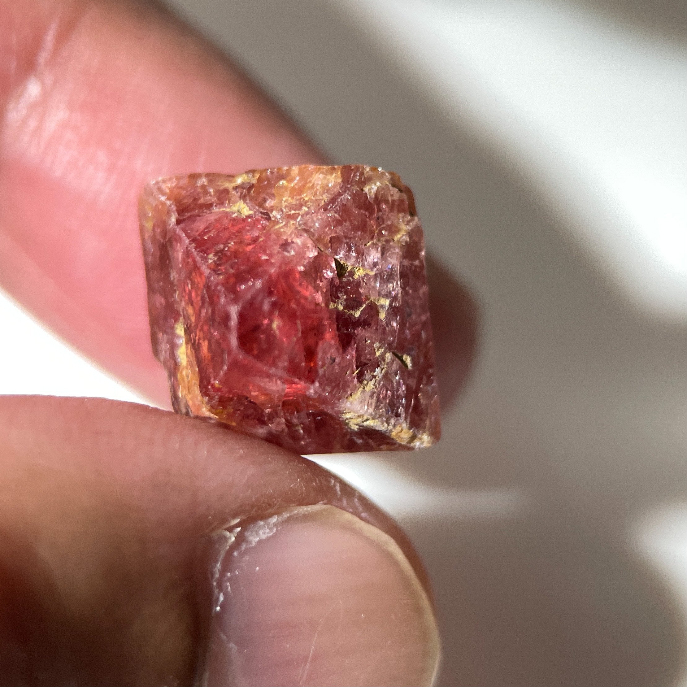 19.08Ct Mahenge Spinel Crystal Tanzania Untreated Untreated. Gemmy Tip