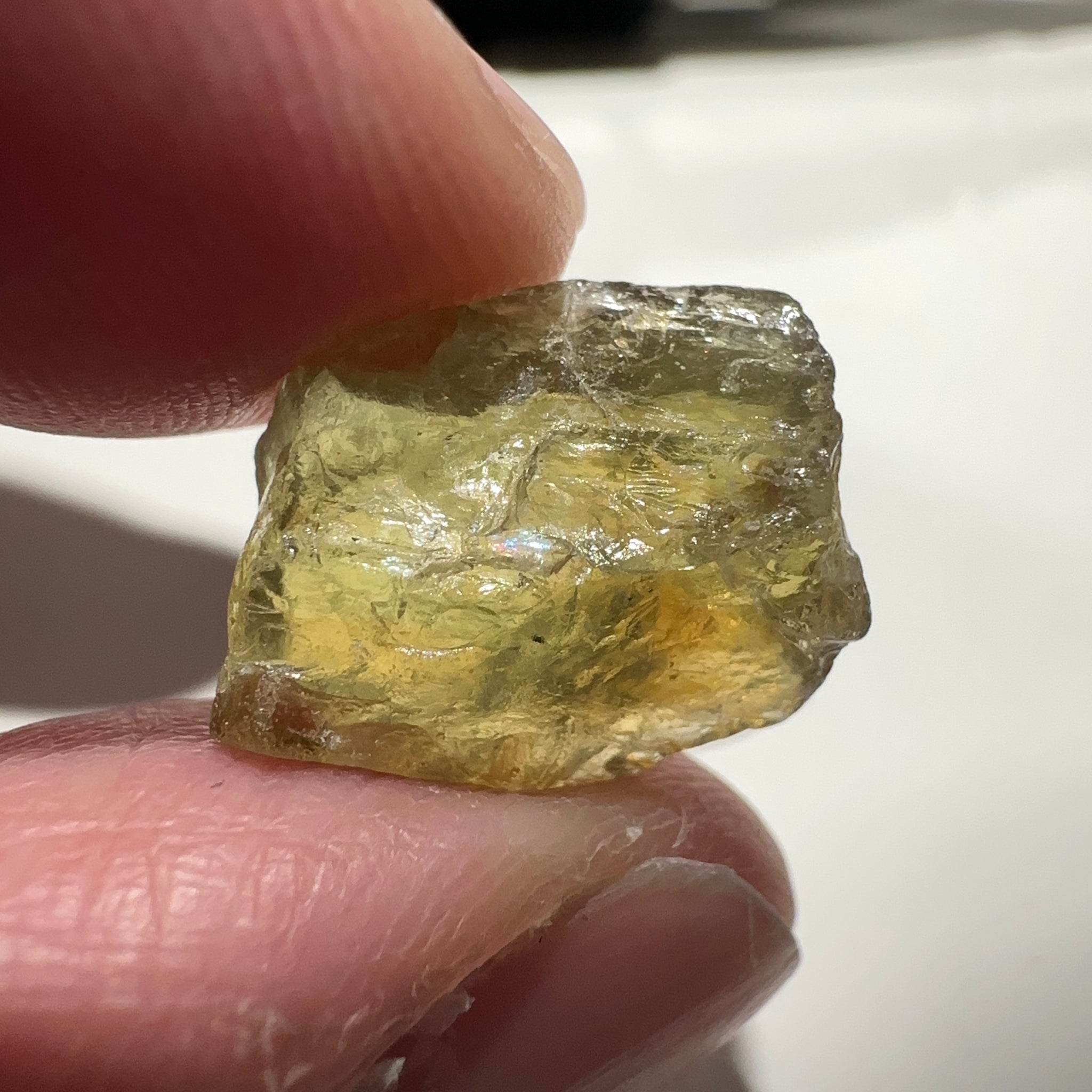 Apatite, 11.72ct, Tanzania, Untreated Unheated, VS with slight silk