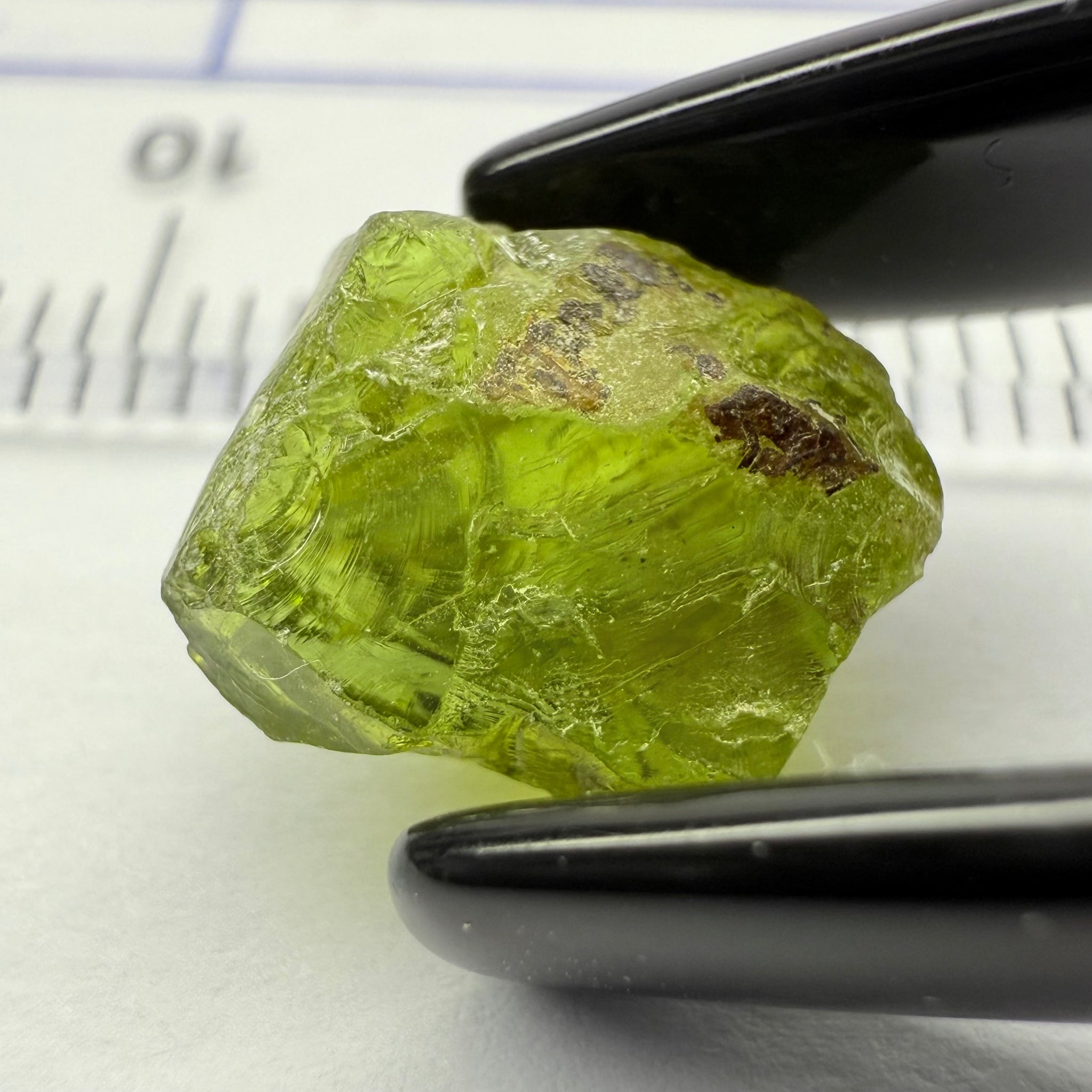 Peridot, 5.57ct, Dodoma, Tanzania, Untreated Unheated, Slightly Included - included