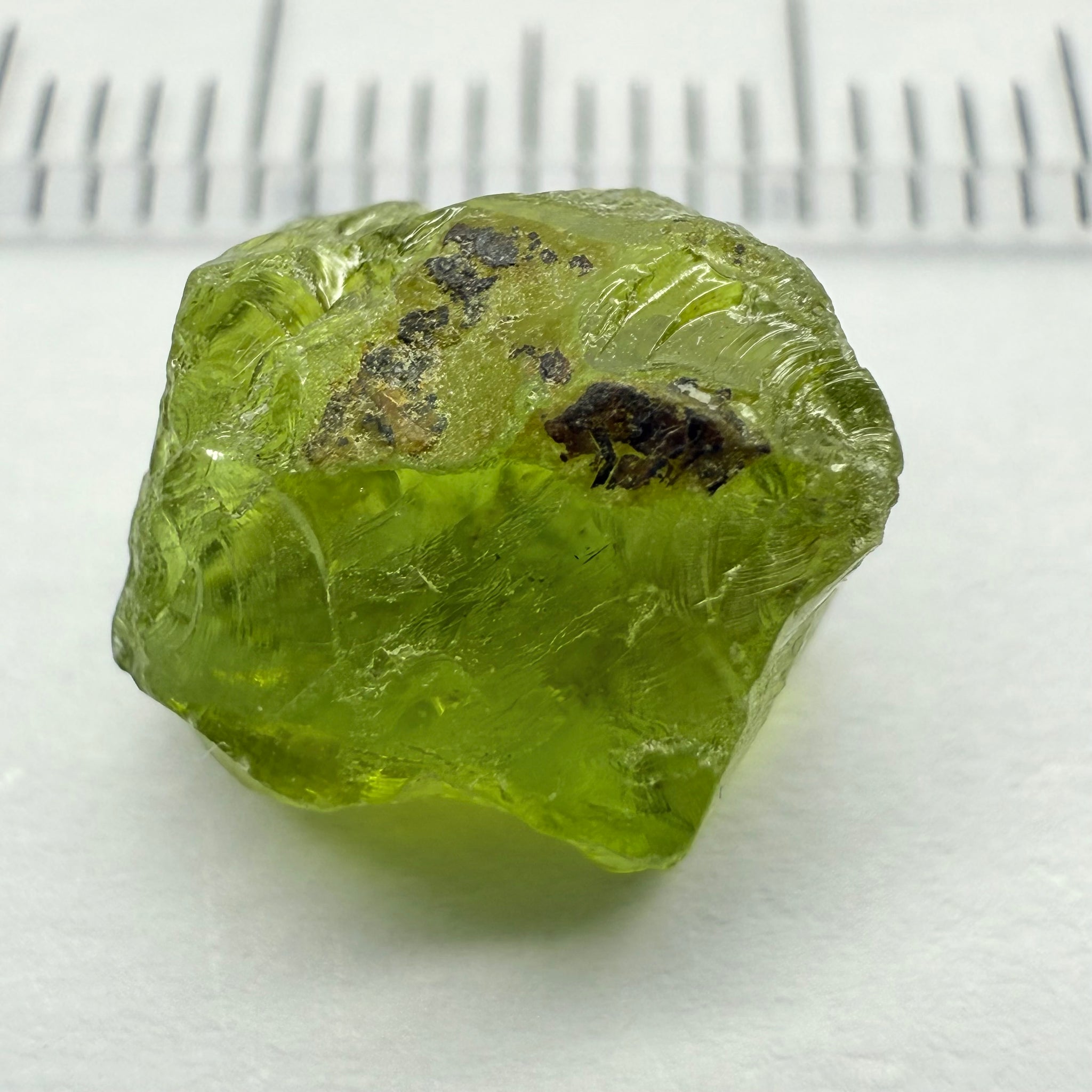 Peridot, 5.57ct, Dodoma, Tanzania, Untreated Unheated, Slightly Included - included