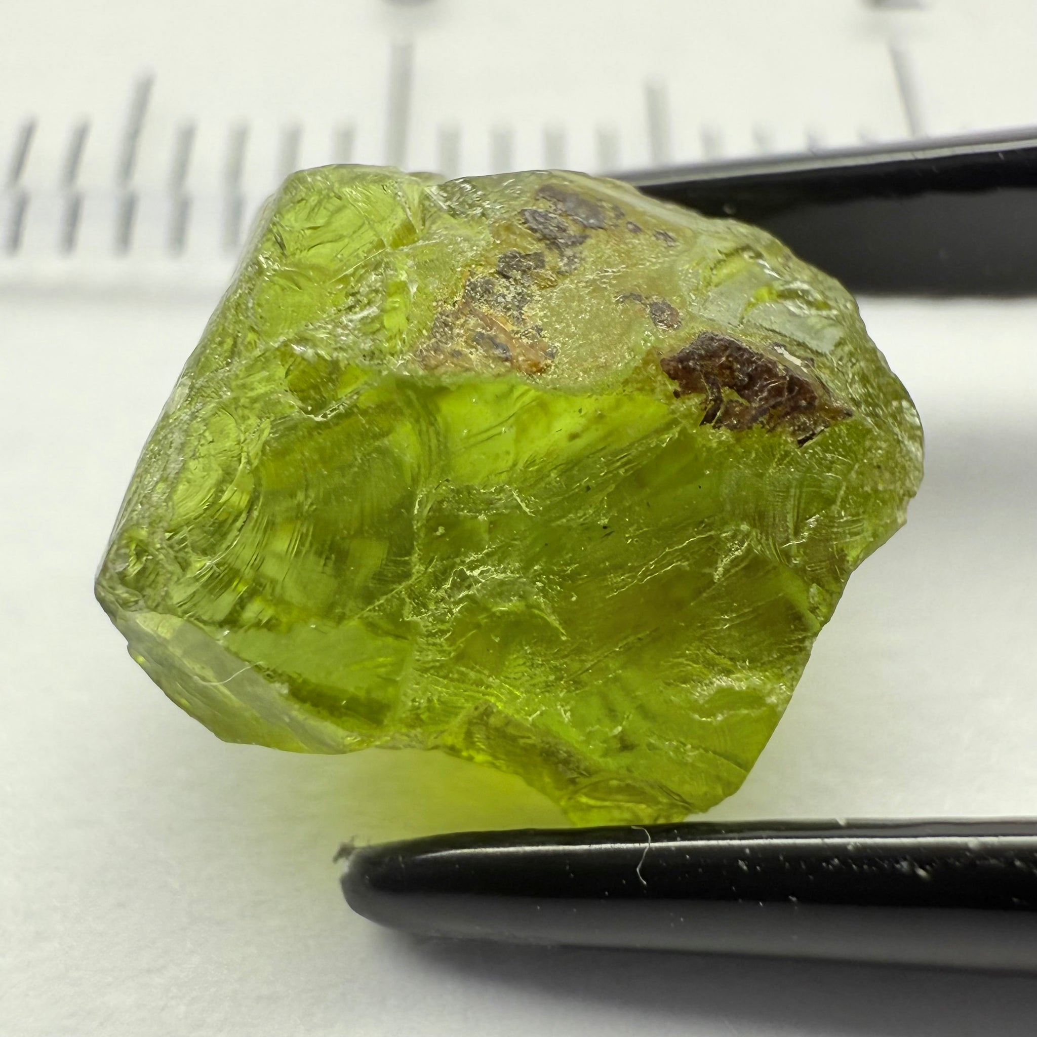 Peridot, 5.57ct, Dodoma, Tanzania, Untreated Unheated, Slightly Included - included