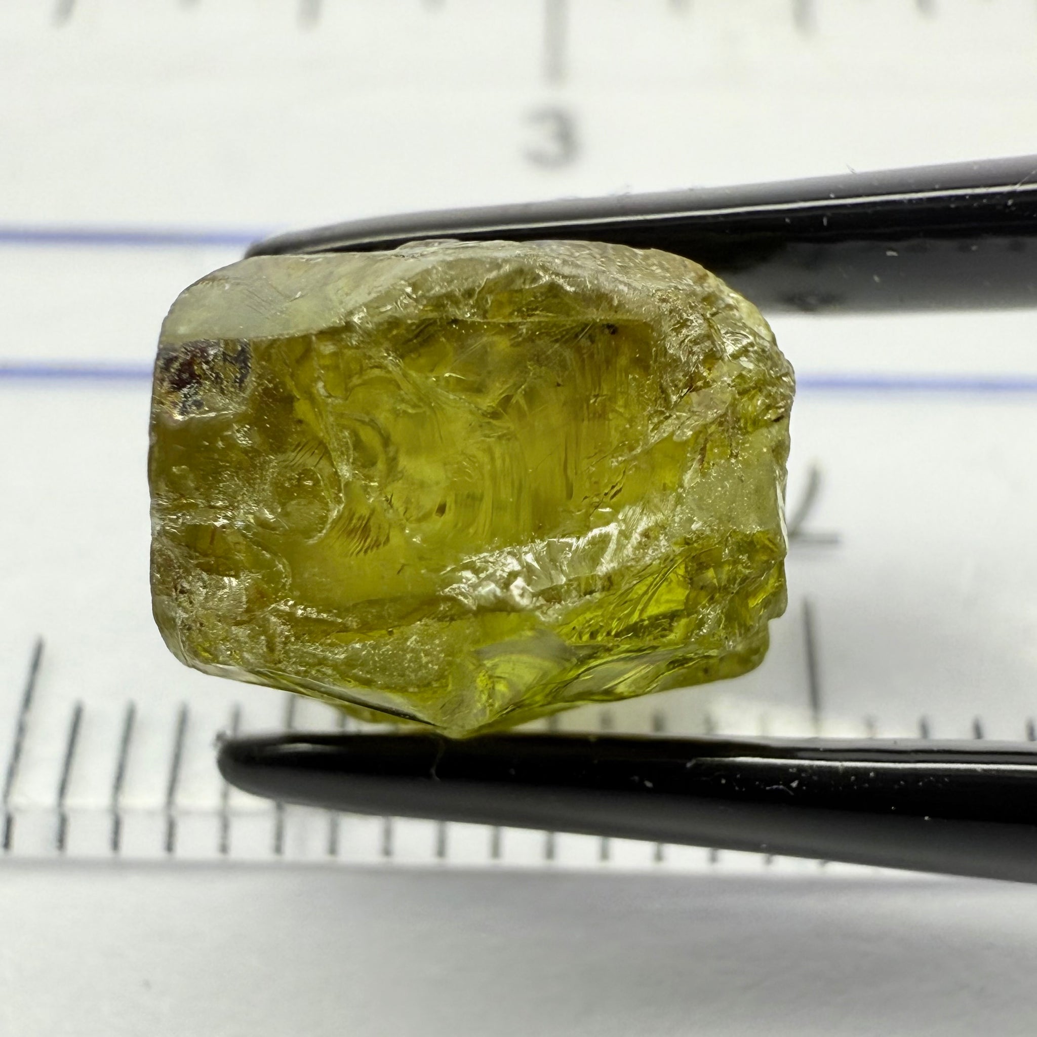 Peridot, 5.92ct, Dodoma, Tanzania, Untreated Unheated, Slightly Included - included