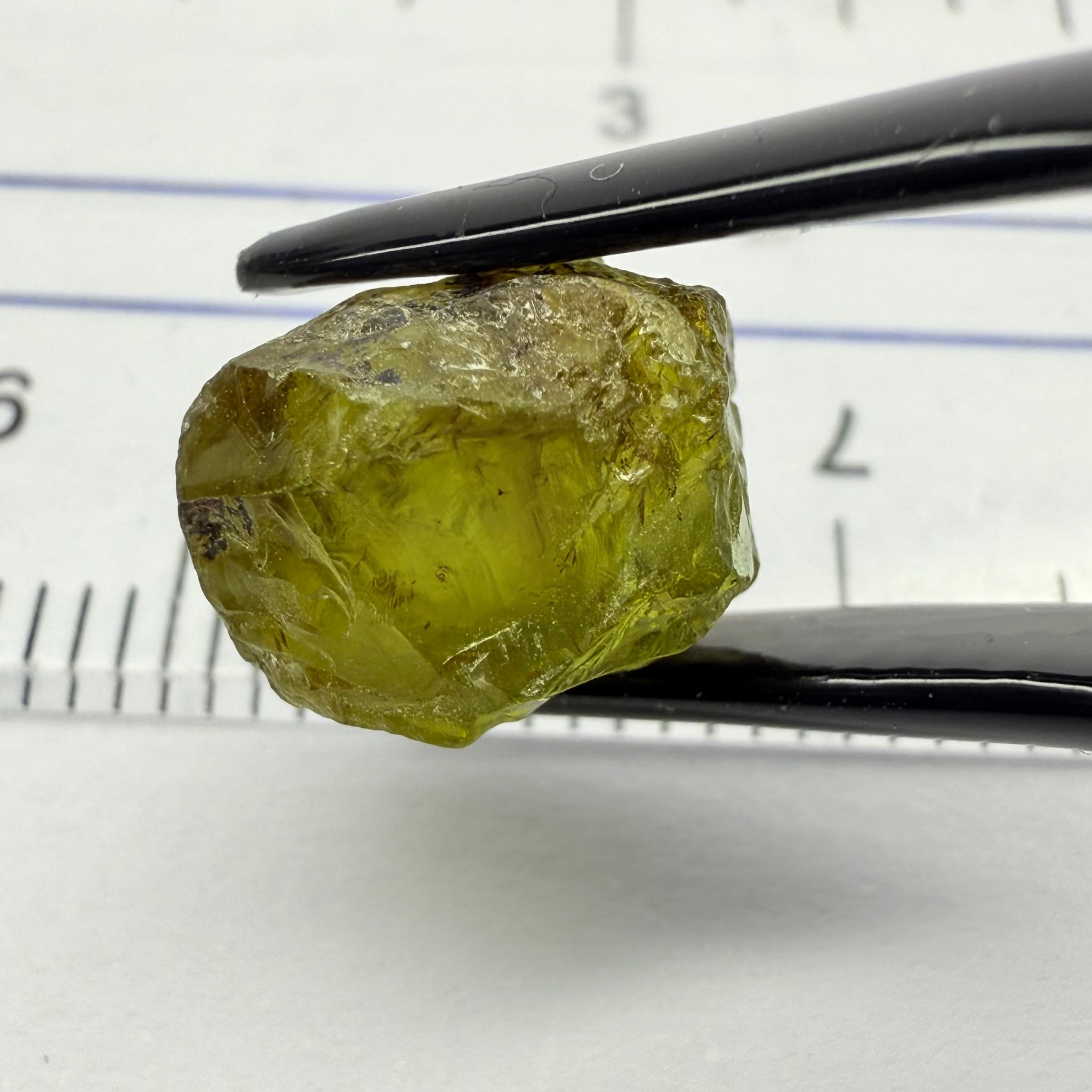 Peridot, 5.92ct, Dodoma, Tanzania, Untreated Unheated, Slightly Included - included