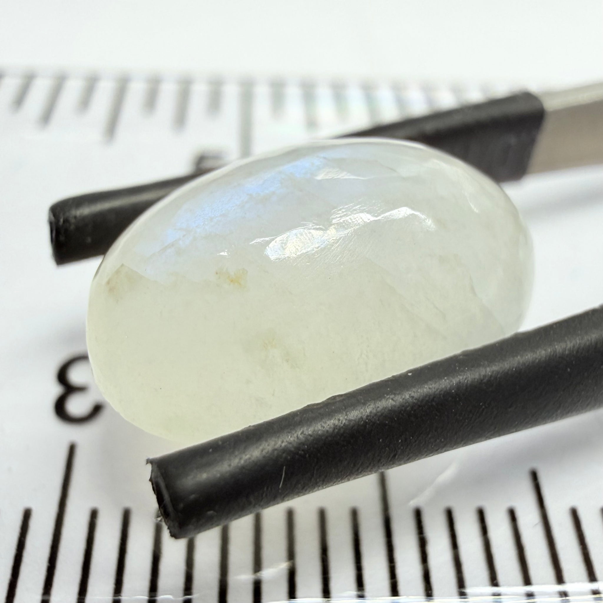 Blue Sheen Moonstone Cabochon, 6.53ct, Tanzania, Untreated Unheated