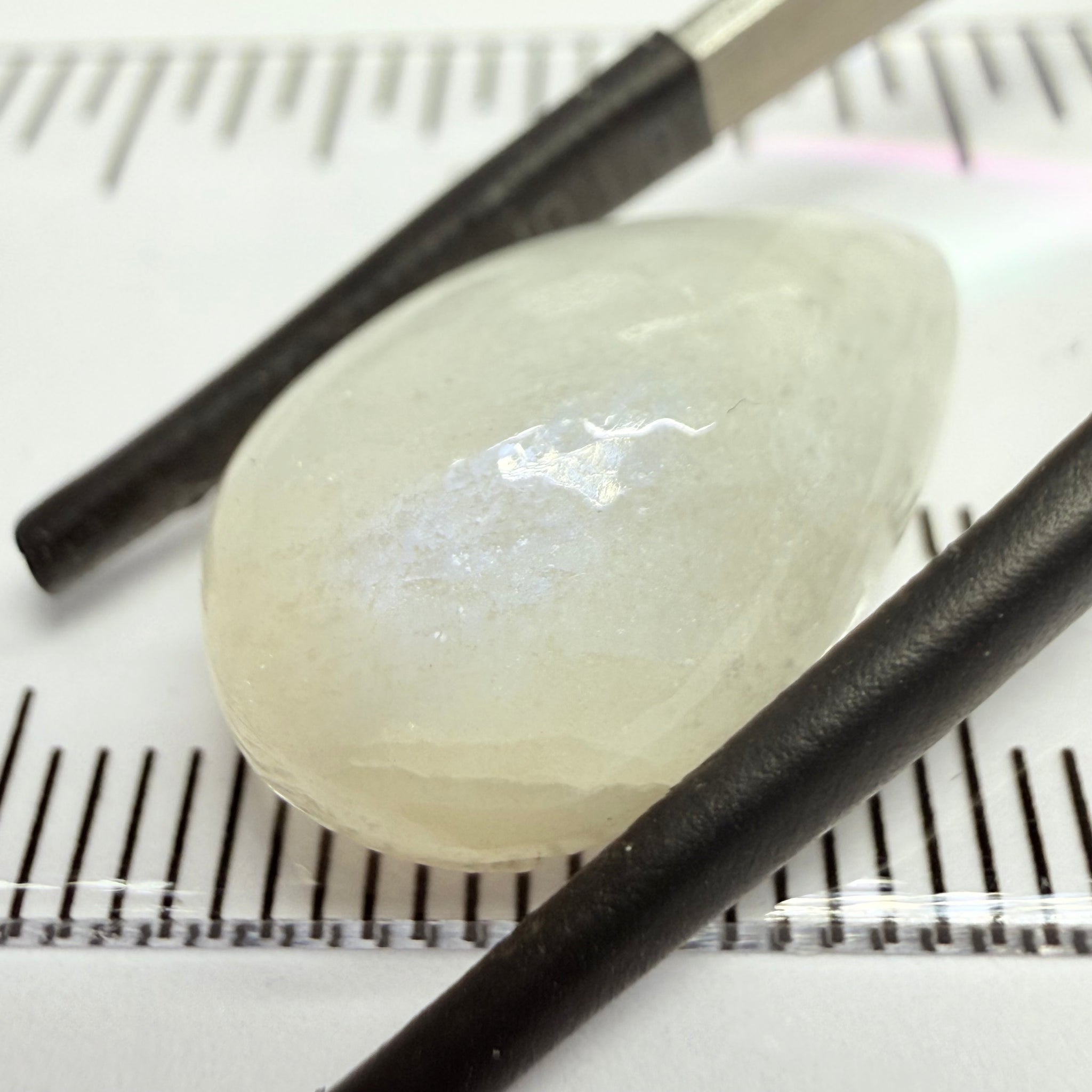 Blue Sheen Moonstone Cabochon, 12.13ct, Tanzania, Untreated Unheated