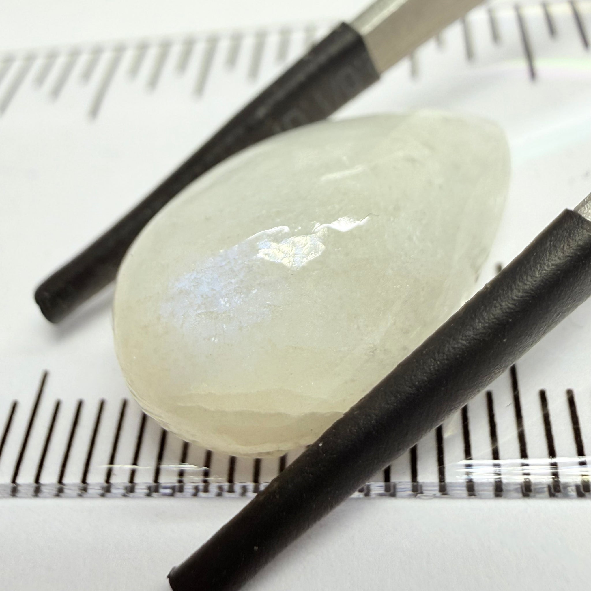 Blue Sheen Moonstone Cabochon, 12.13ct, Tanzania, Untreated Unheated