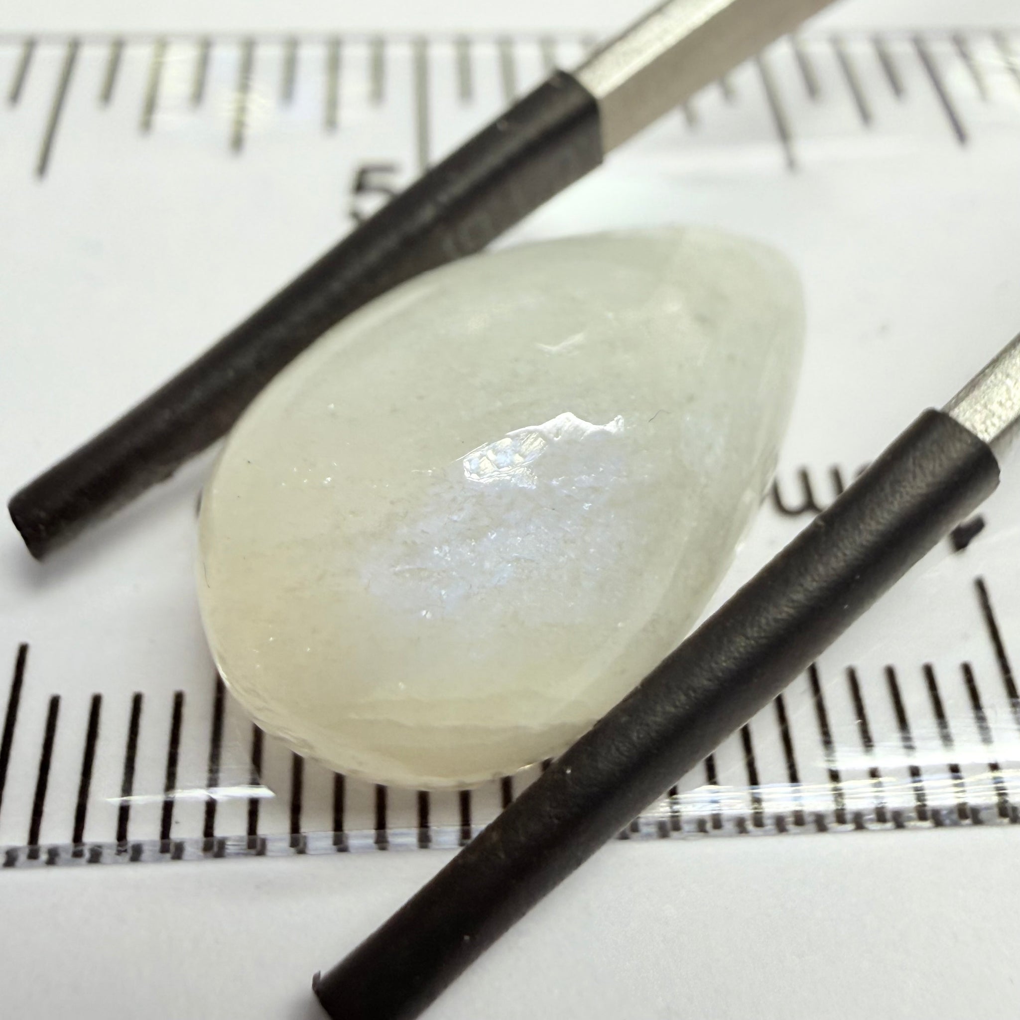 Blue Sheen Moonstone Cabochon, 12.13ct, Tanzania, Untreated Unheated