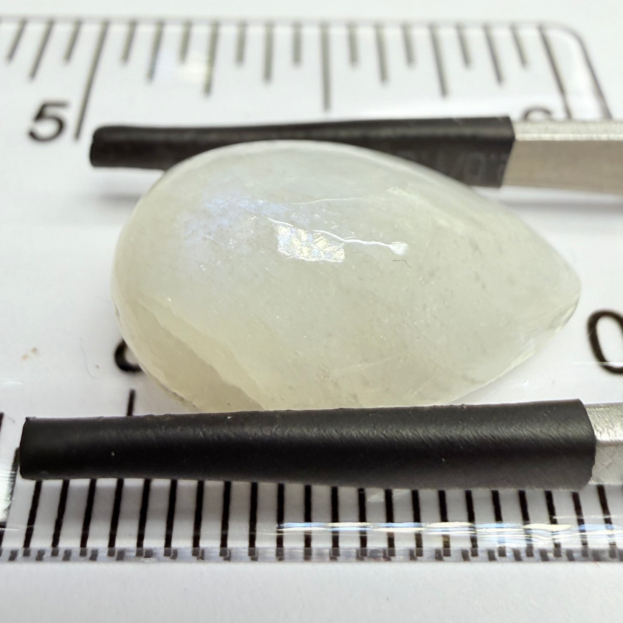 Blue Sheen Moonstone Cabochon, 12.13ct, Tanzania, Untreated Unheated