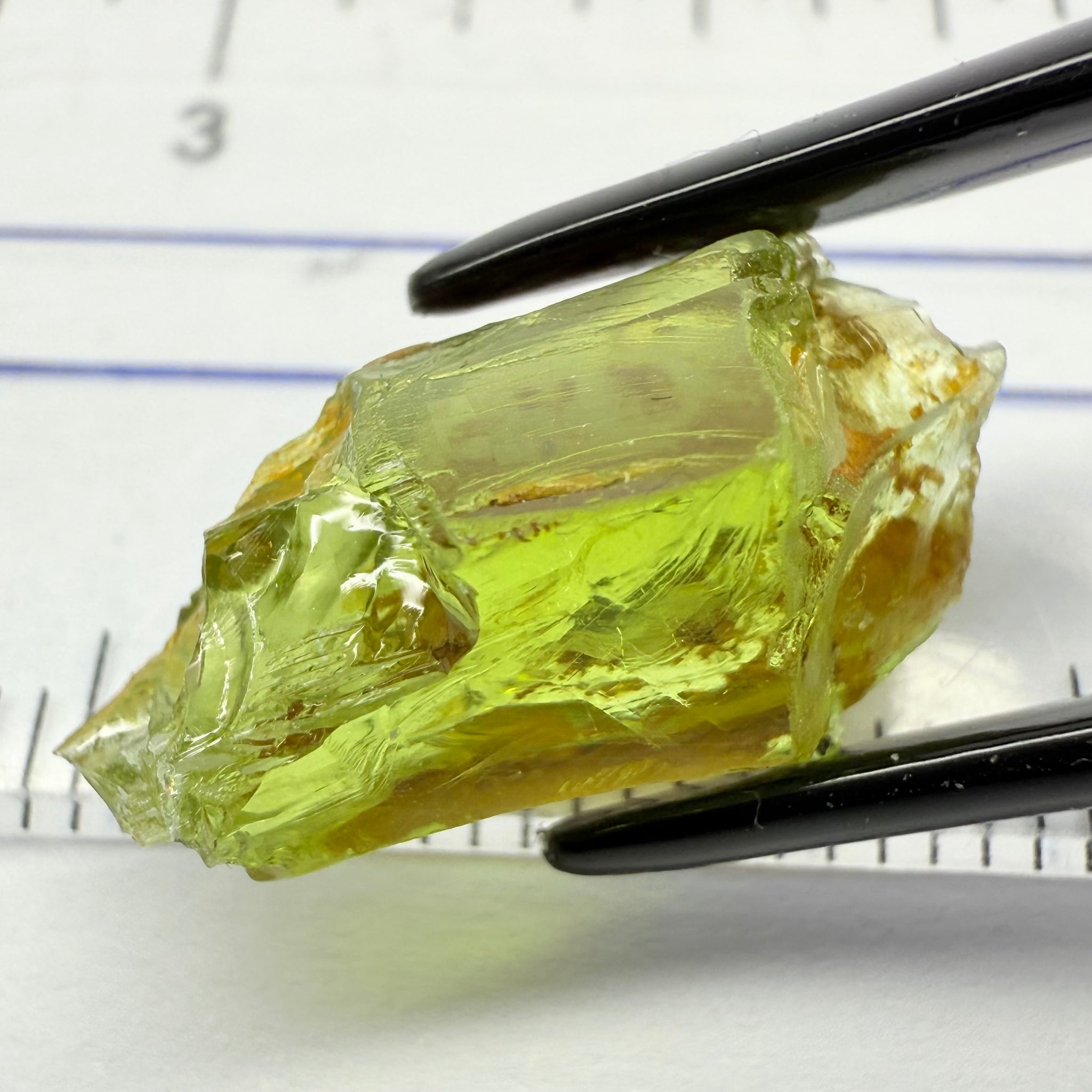 Peridot, 8.41ct, Dodoma, Tanzania, Untreated Unheated, just silky fine needling happening inside under a strong gemlight