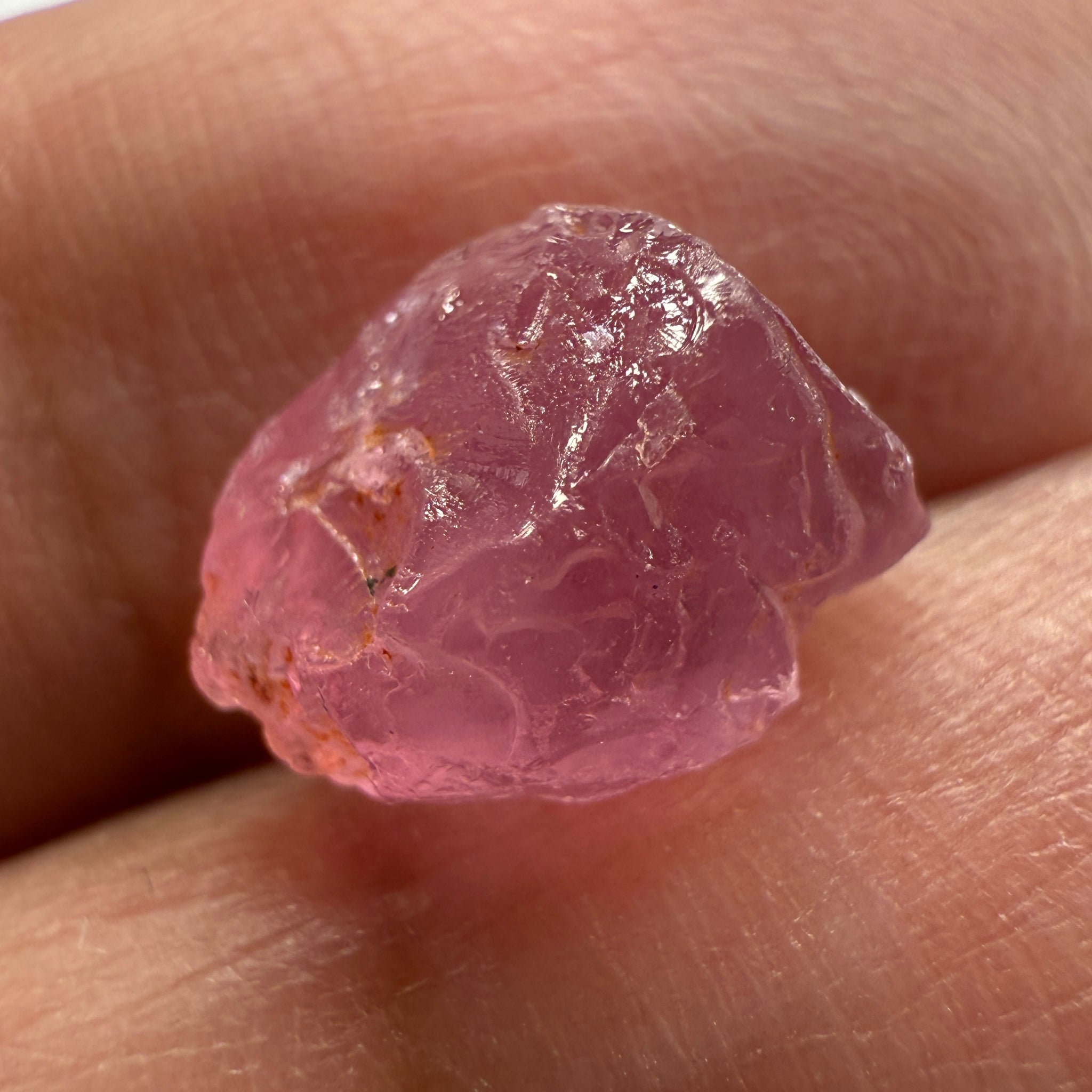 Pink Spinel, Sleepy Baby Pink Colour, 4.29ct, Tanzania, Untreated Unheated. No cracks, just silk giving a milky effect