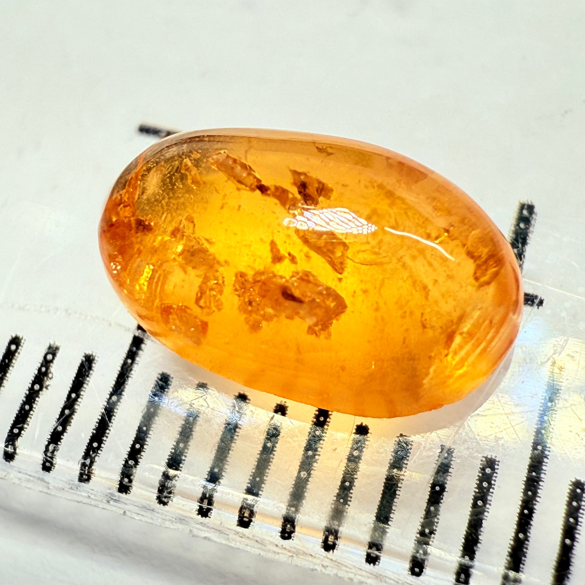 Mandarin Spessartite Cabochon, 2.77ct, Loliondo, Tanzania, Untreated Unheated