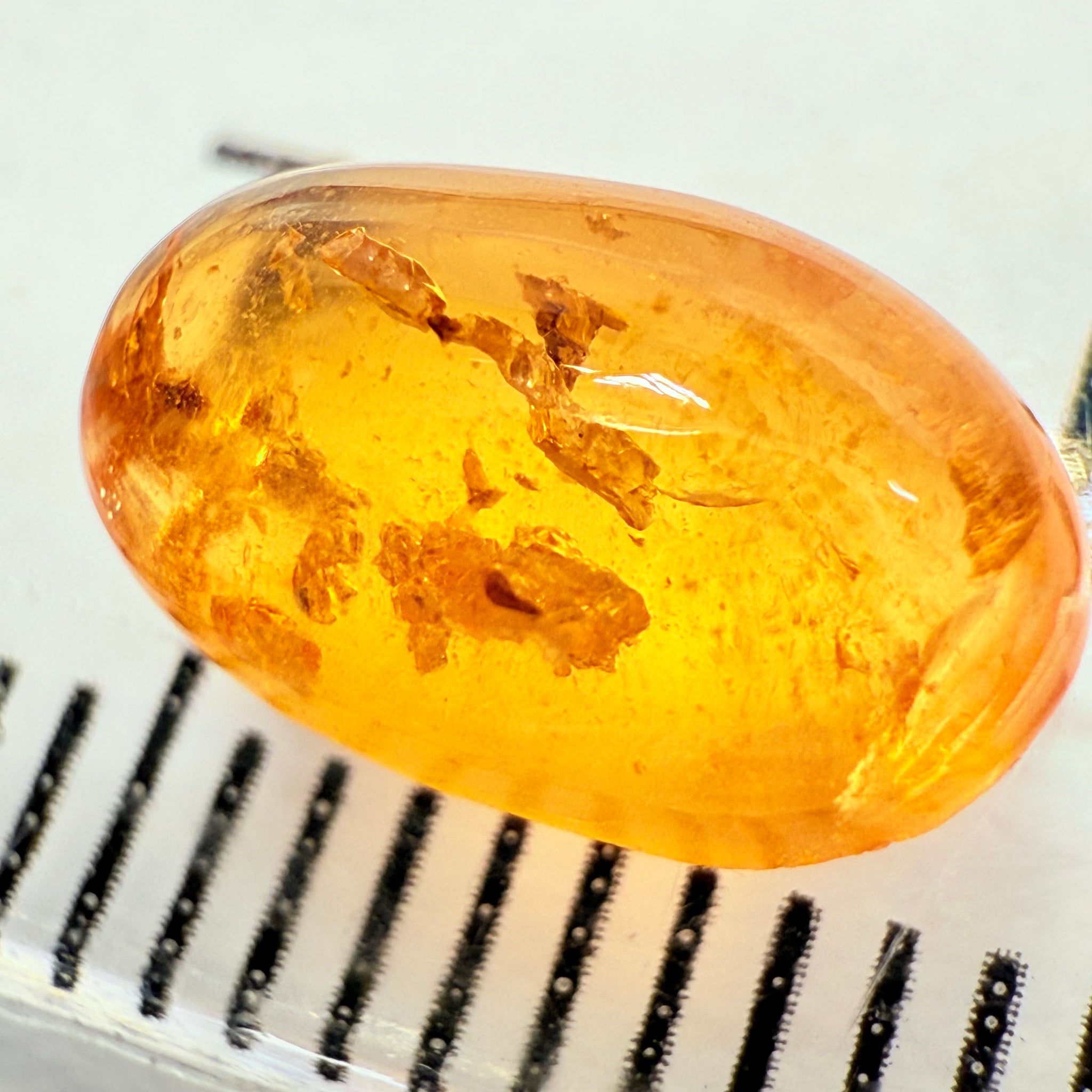 Mandarin Spessartite Cabochon, 2.77ct, Loliondo, Tanzania, Untreated Unheated