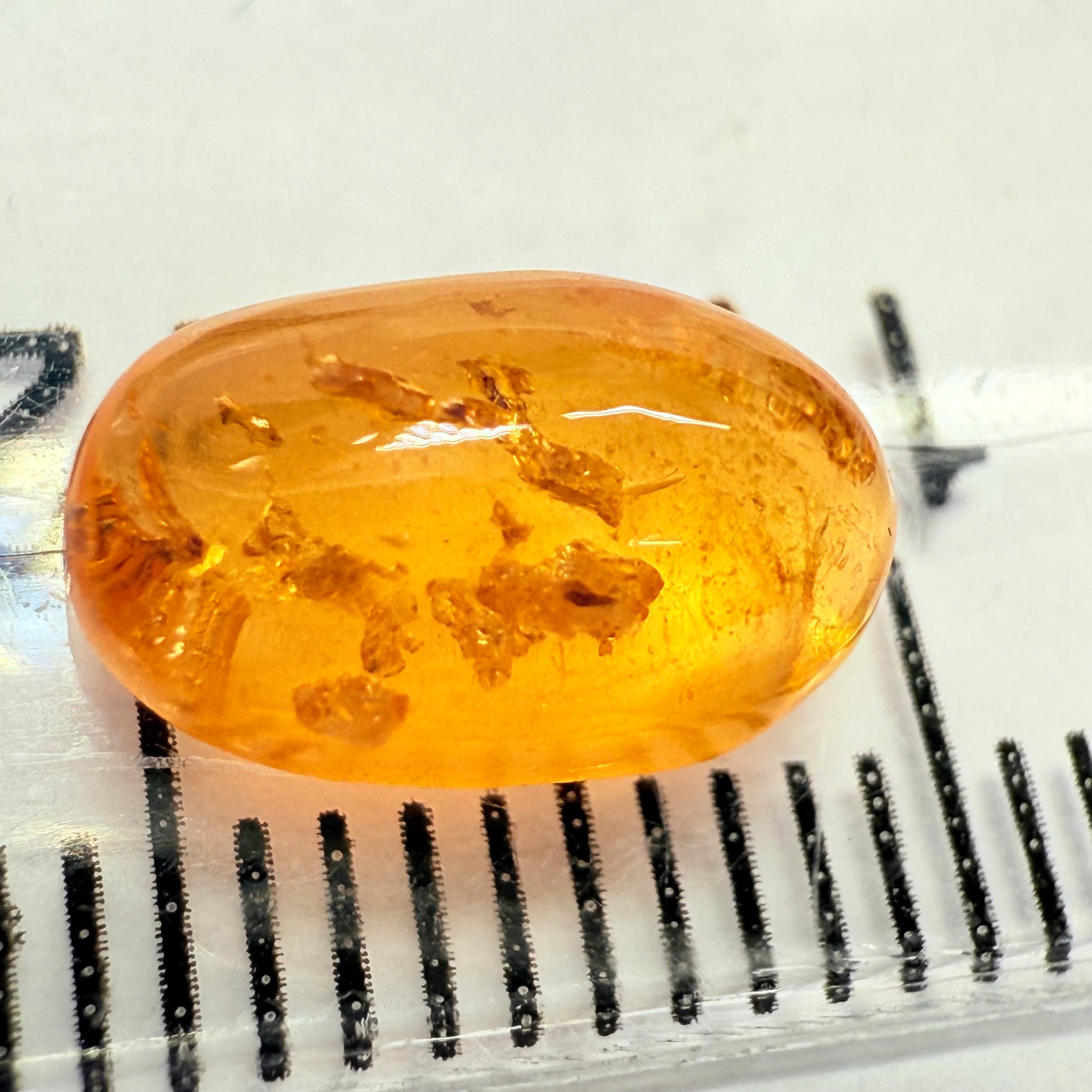 Mandarin Spessartite Cabochon, 2.77ct, Loliondo, Tanzania, Untreated Unheated