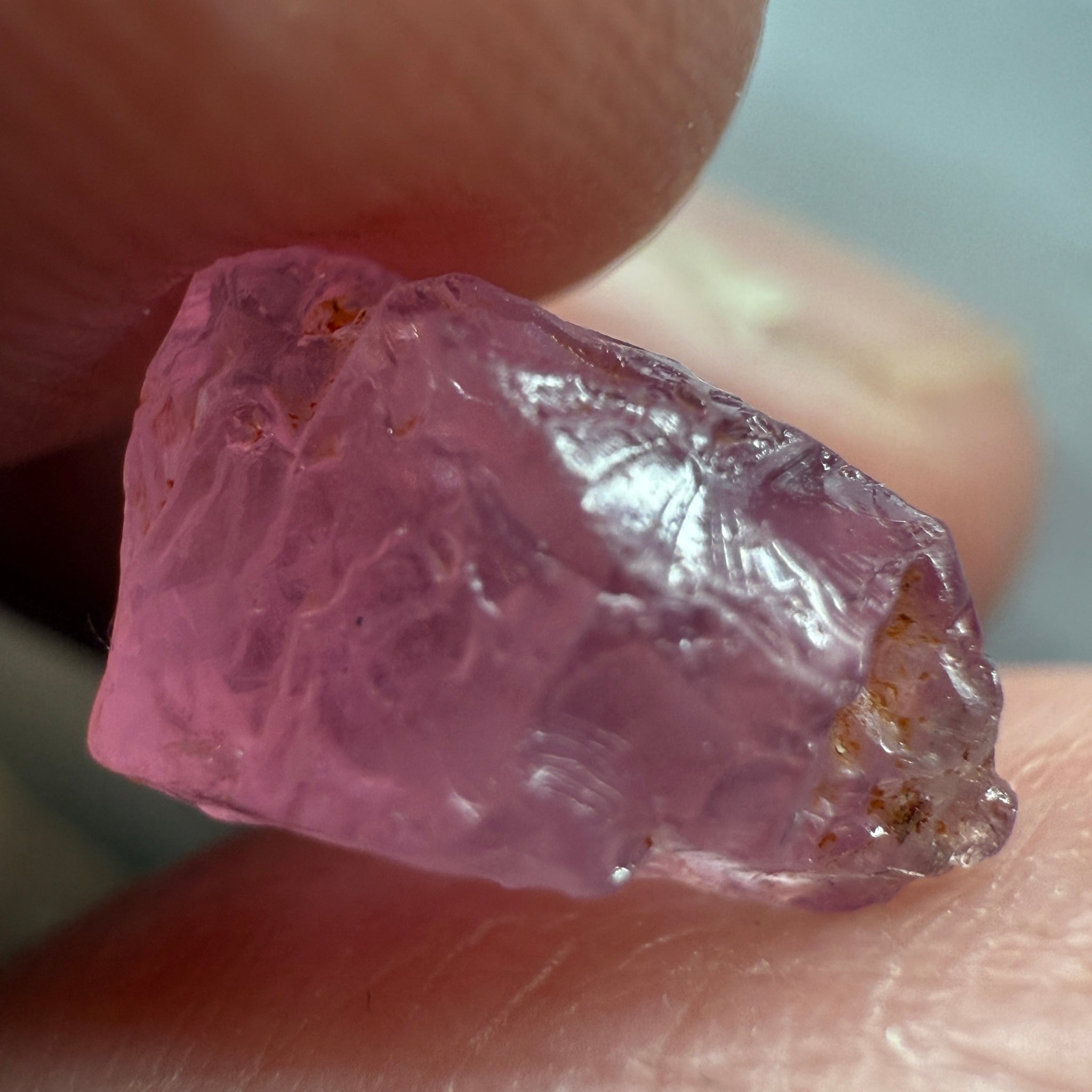 Pink Spinel, Sleepy Baby Pink Colour, 4.29ct, Tanzania, Untreated Unheated. No cracks, just silk giving a milky effect