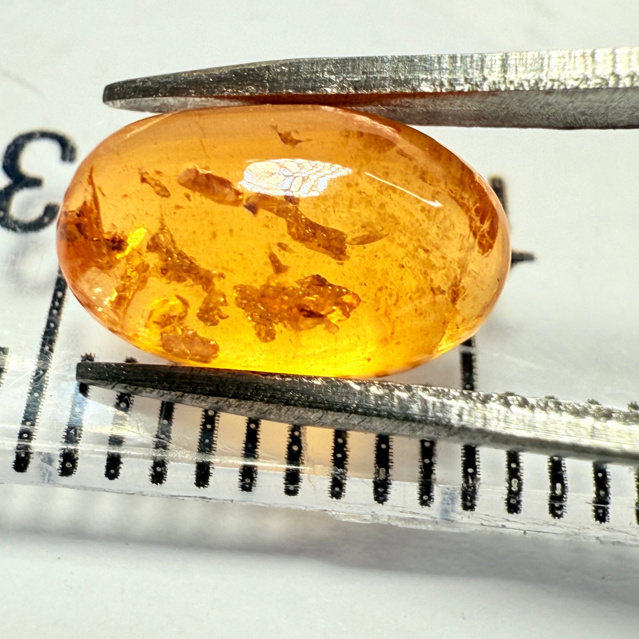 Mandarin Spessartite Cabochon, 2.77ct, Loliondo, Tanzania, Untreated Unheated