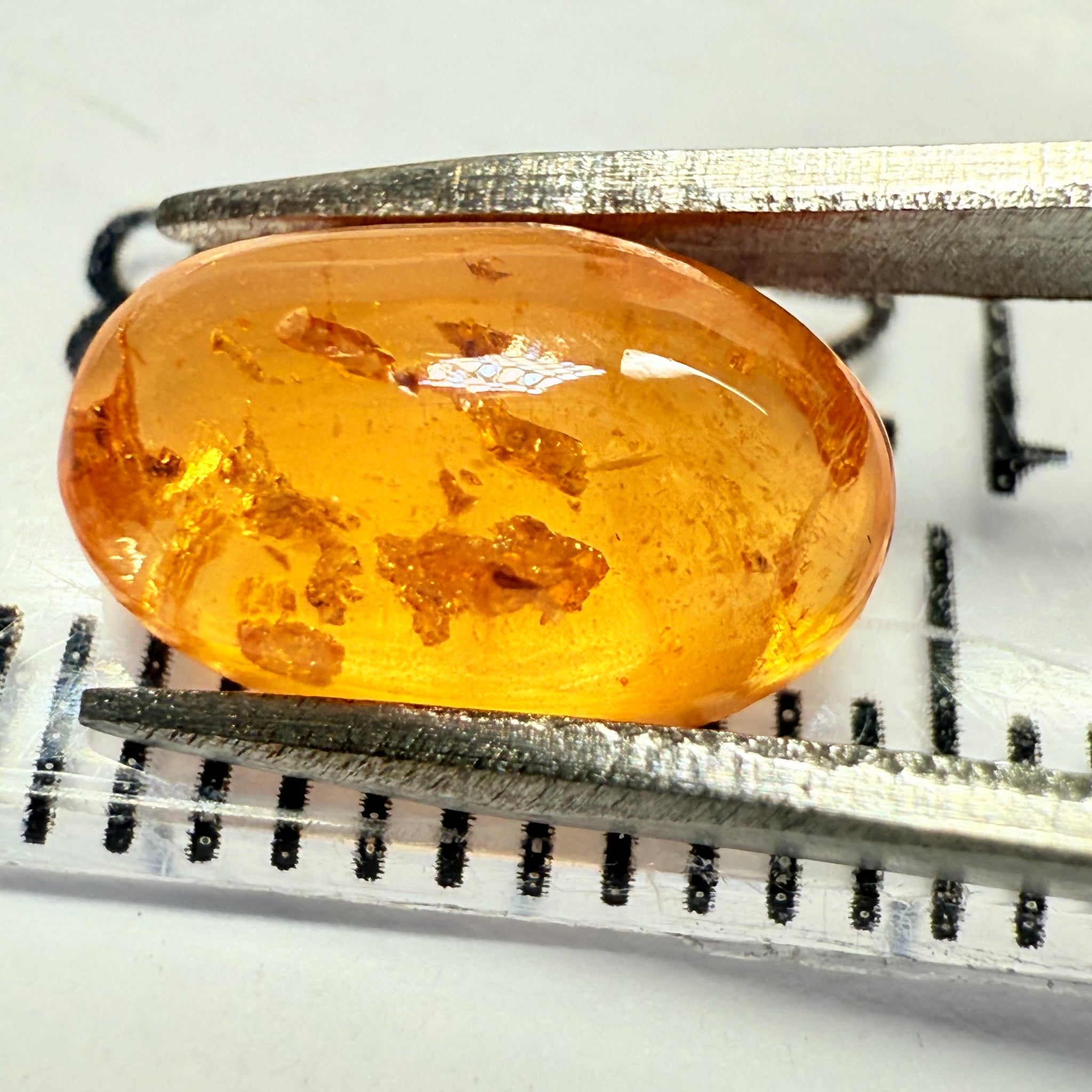Mandarin Spessartite Cabochon, 2.77ct, Loliondo, Tanzania, Untreated Unheated