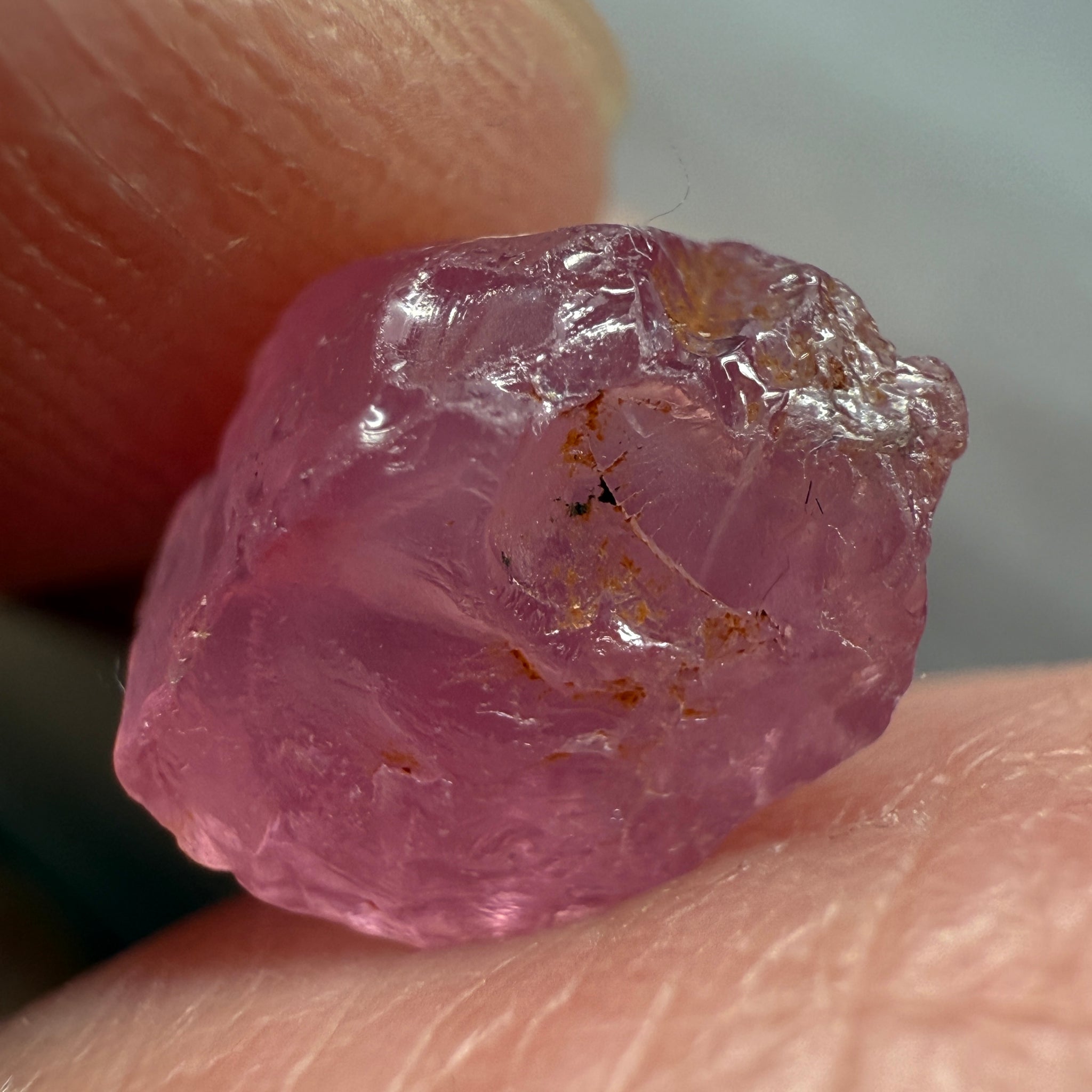 Pink Spinel, Sleepy Baby Pink Colour, 4.29ct, Tanzania, Untreated Unheated. No cracks, just silk giving a milky effect