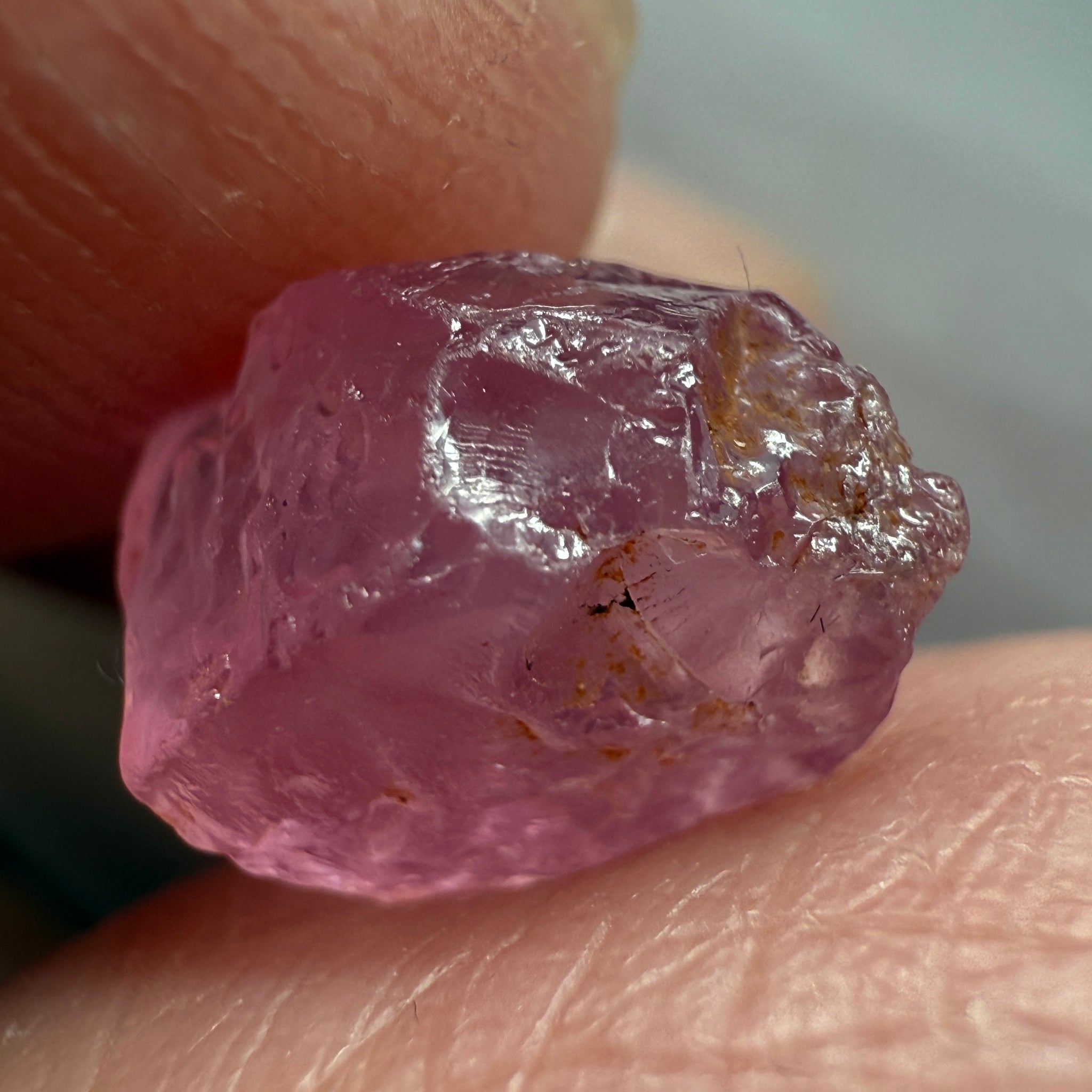 Pink Spinel, Sleepy Baby Pink Colour, 4.29ct, Tanzania, Untreated Unheated. No cracks, just silk giving a milky effect