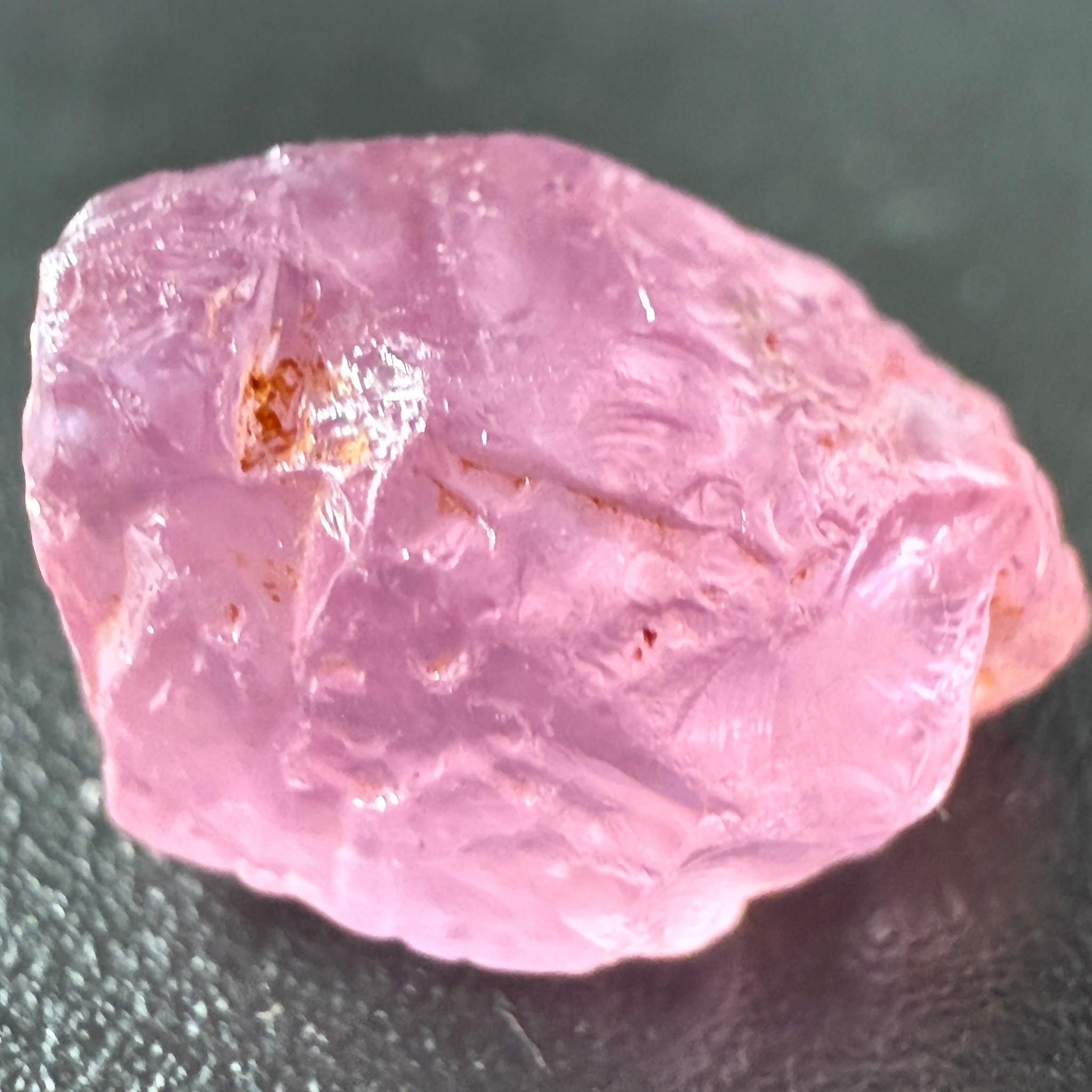 Pink Spinel, Sleepy Baby Pink Colour, 4.29ct, Tanzania, Untreated Unheated. No cracks, just silk giving a milky effect