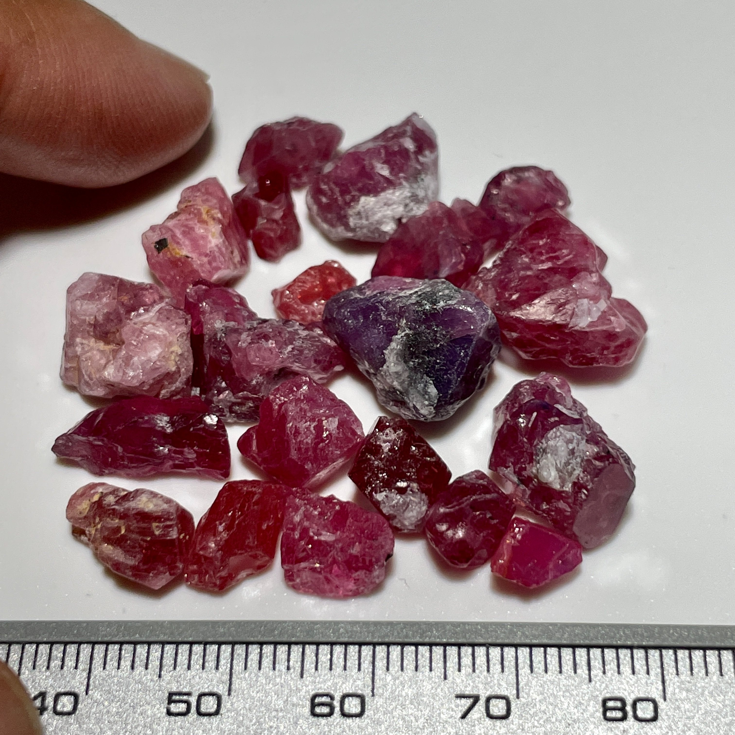 113.06Ct Mahenge Spinel Crystal Lot 1.49Ct - 13.96Ct Tanzania. Untreated Unheated. Good For Setting