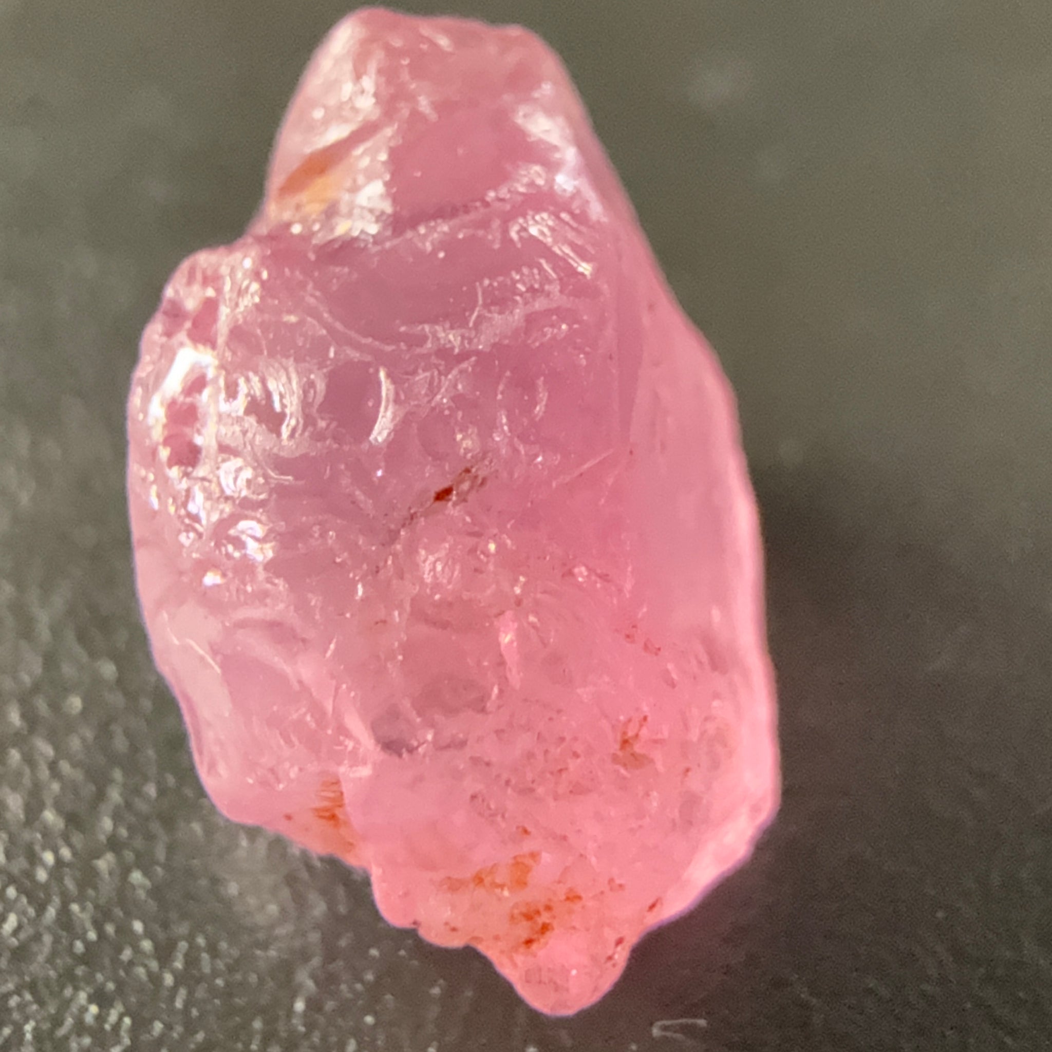 Pink Spinel, Sleepy Baby Pink Colour, 4.29ct, Tanzania, Untreated Unheated. No cracks, just silk giving a milky effect