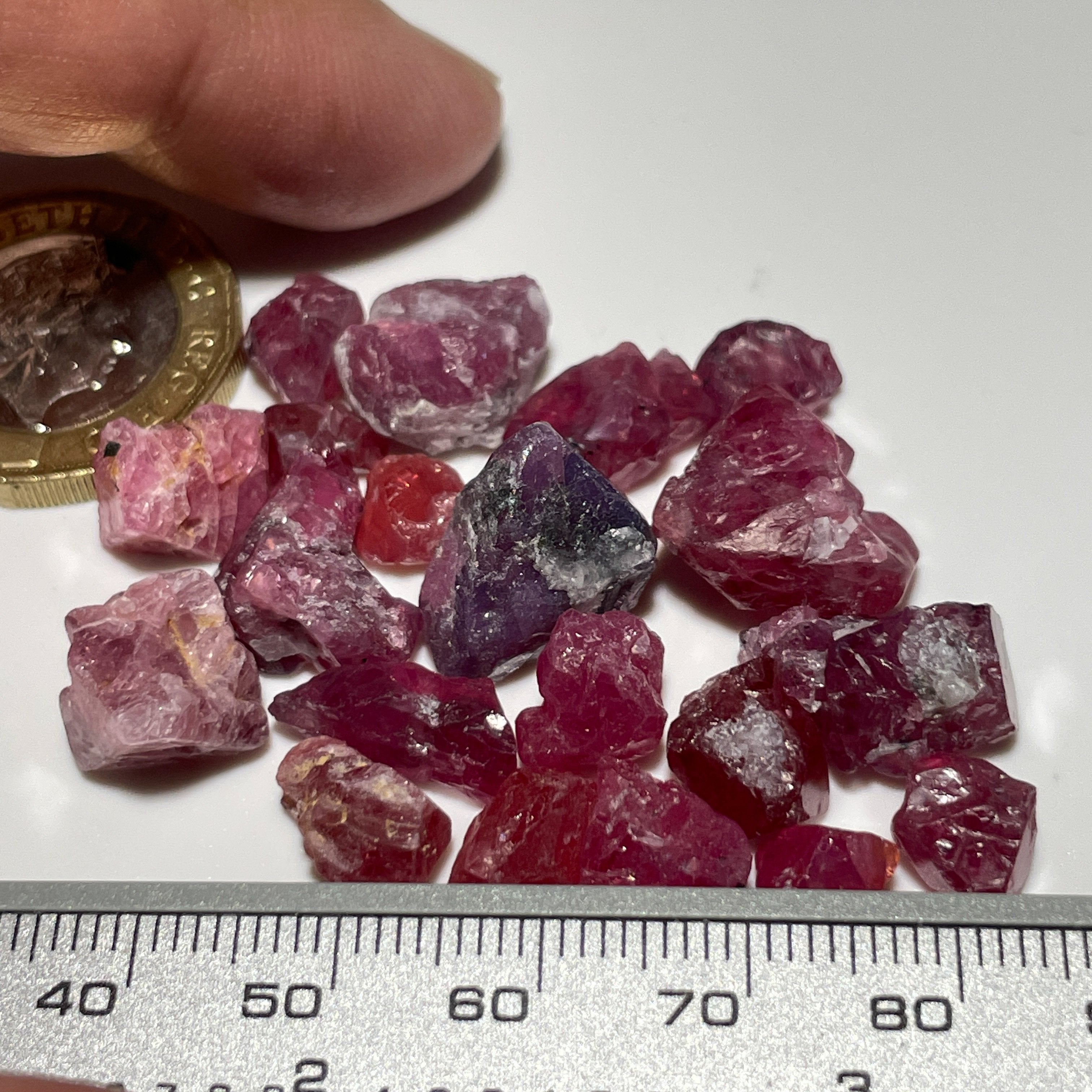 113.06Ct Mahenge Spinel Crystal Lot 1.49Ct - 13.96Ct Tanzania. Untreated Unheated. Good For Setting