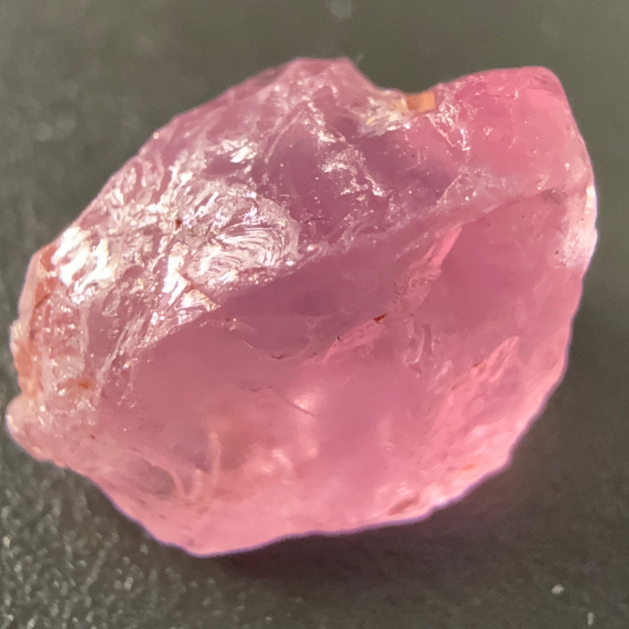 Pink Spinel, Sleepy Baby Pink Colour, 4.29ct, Tanzania, Untreated Unheated. No cracks, just silk giving a milky effect