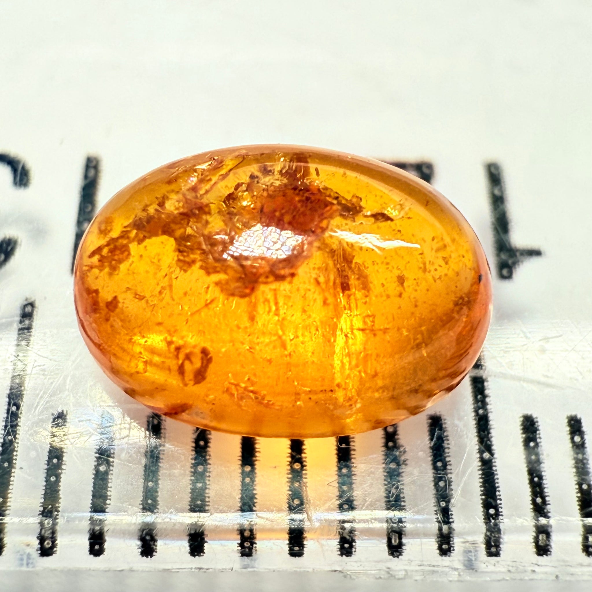 Mandarin Spessartite Cabochon, 2.40ct, Loliondo, Tanzania, Untreated Unheated