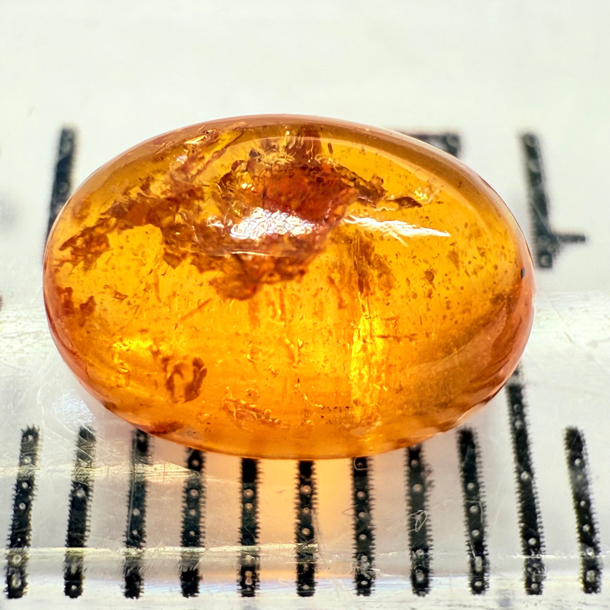 Mandarin Spessartite Cabochon, 2.40ct, Loliondo, Tanzania, Untreated Unheated