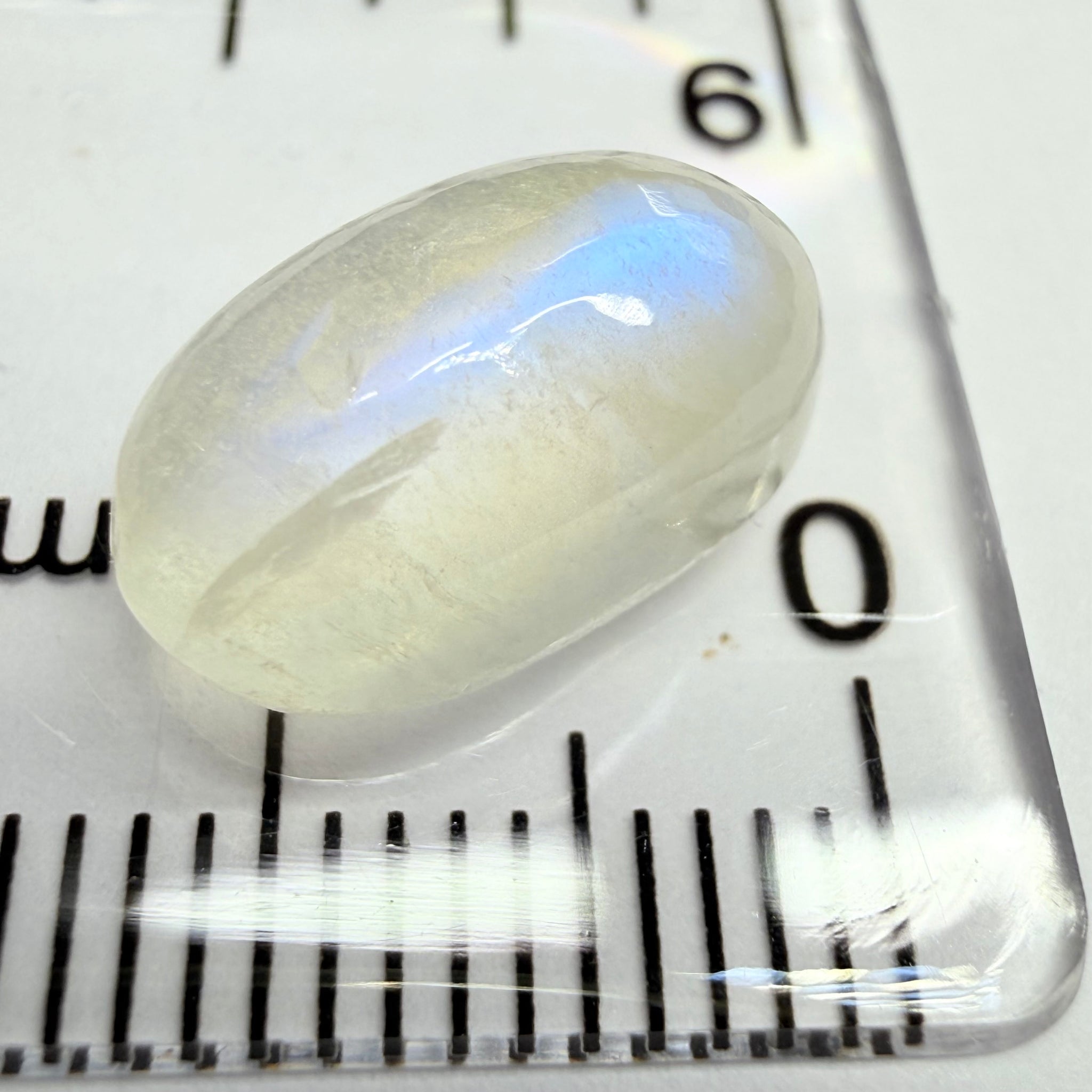 Blue Sheen Moonstone Cabochon, 4.50ct, Tanzania, Untreated Unheated