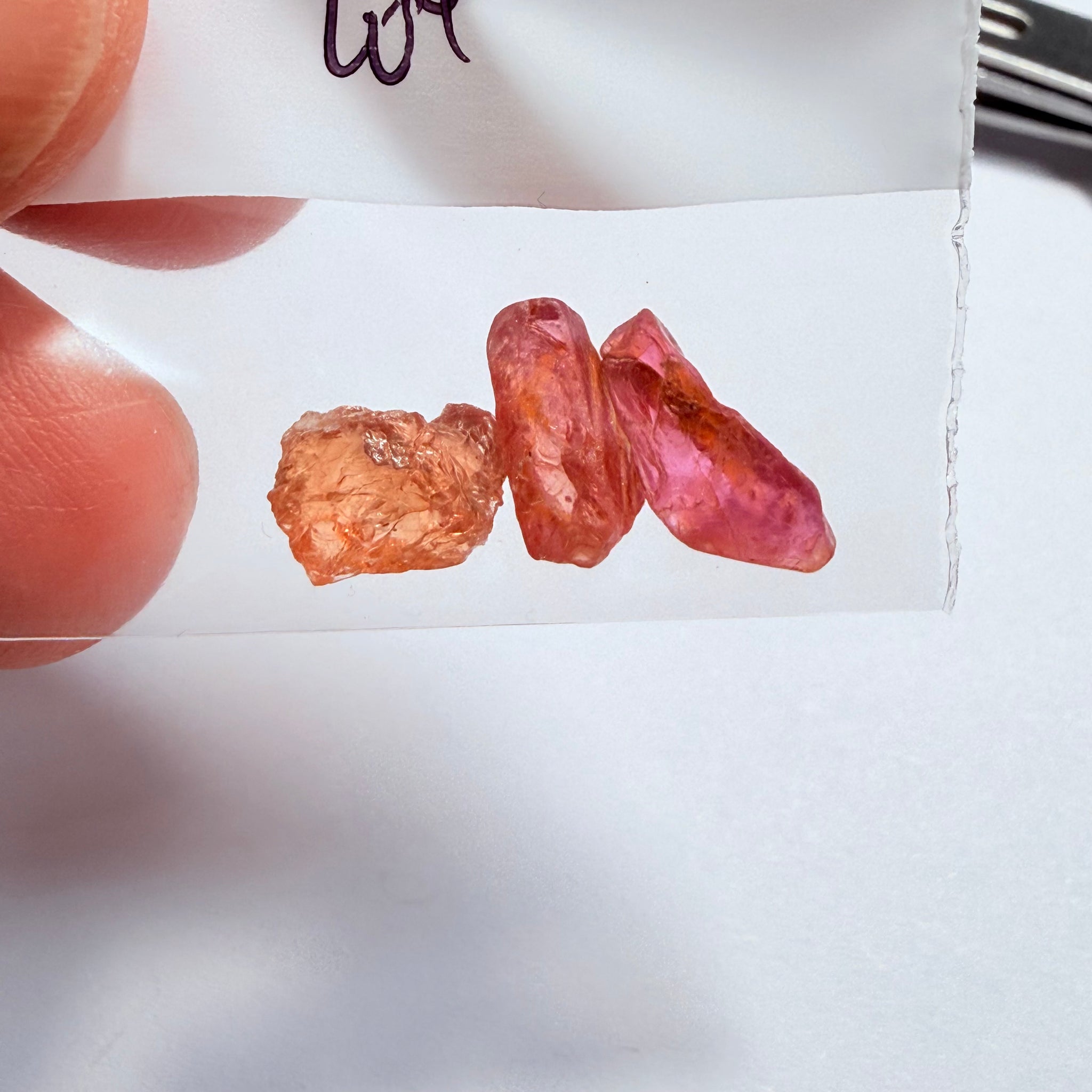 Umba Sapphire Lot, 4.69ct, Umba Valley, Tanzania, Untreated Unheated. Too flat to facet but set them in jewellery as is