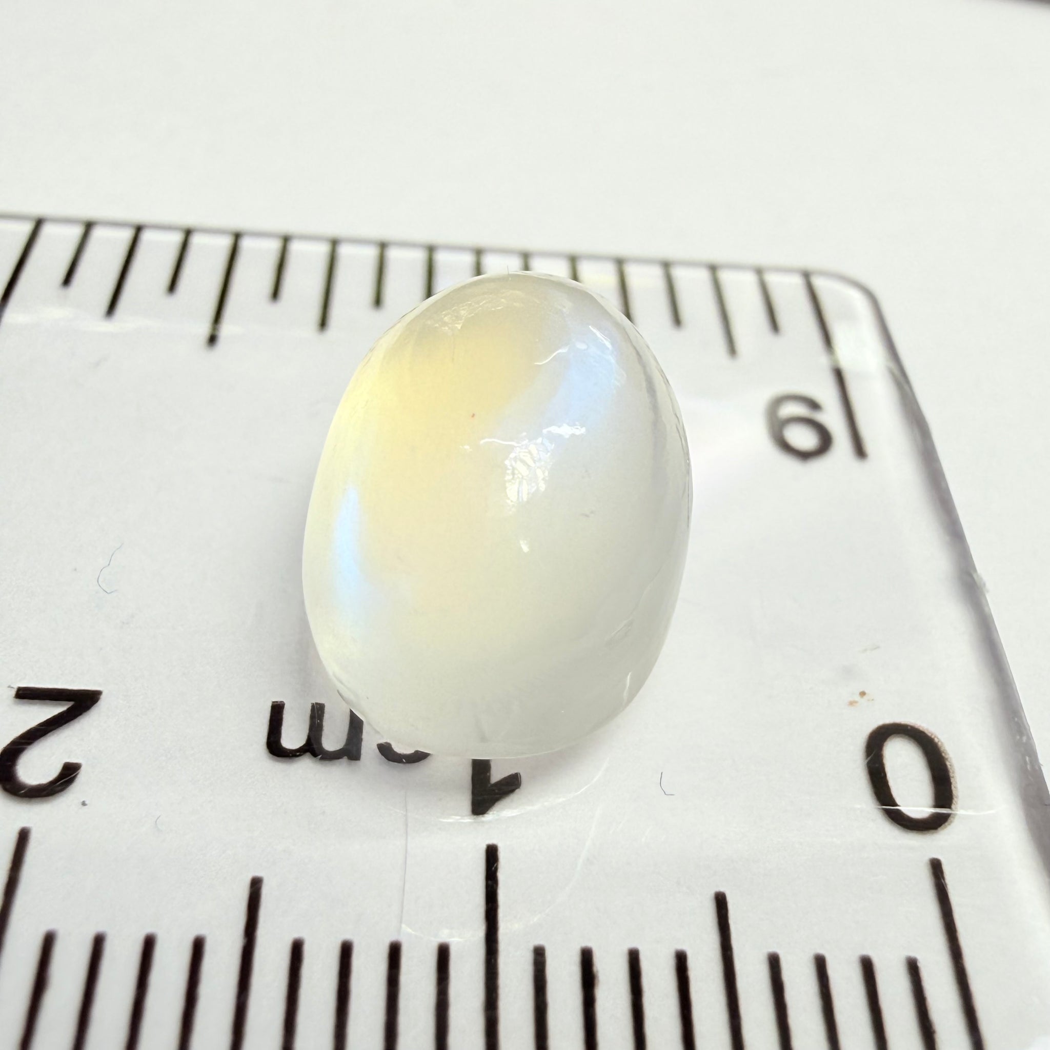 Blue Sheen Moonstone Cabochon, 6.68ct, Tanzania, Untreated Unheated