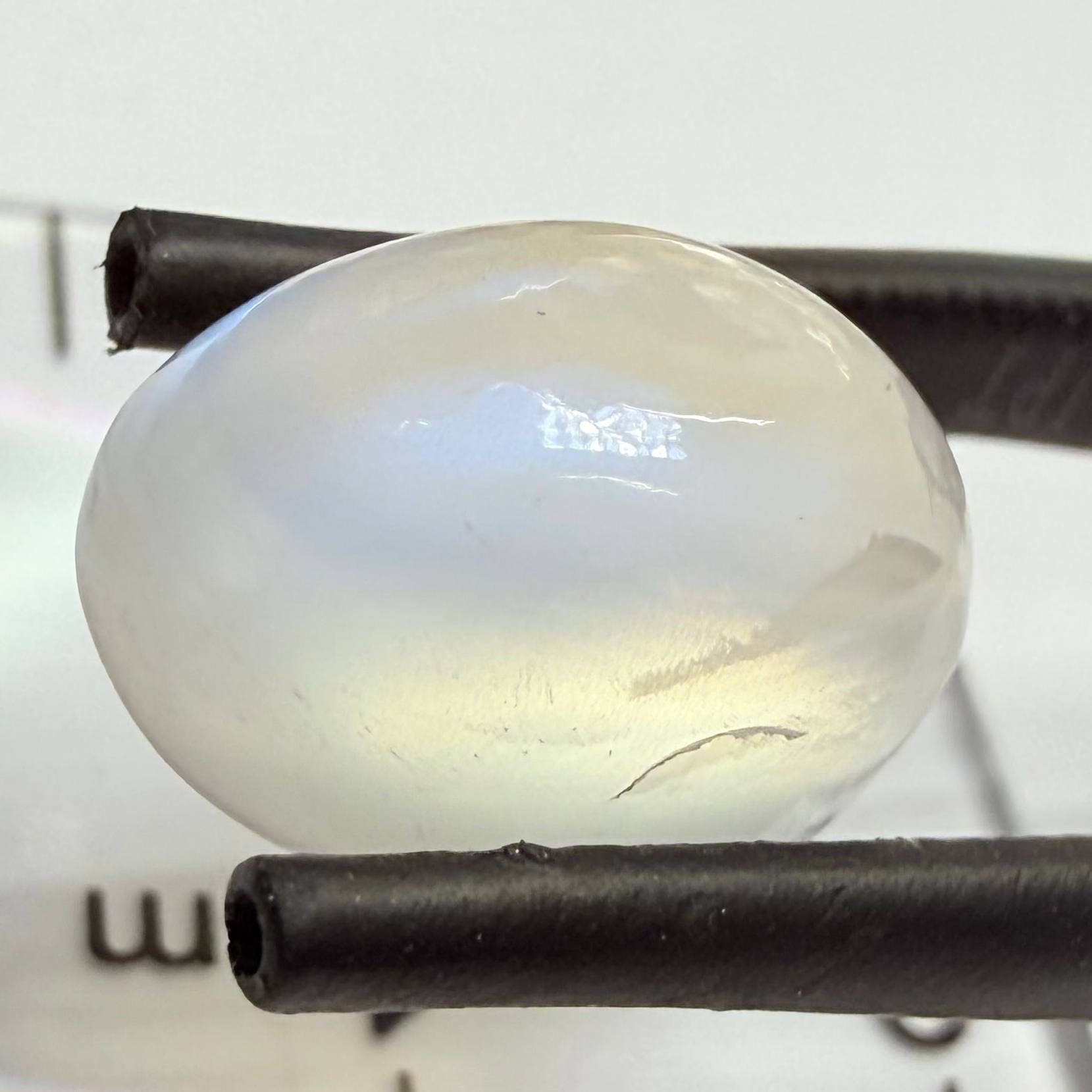 Blue Sheen Moonstone Cabochon, 6.68ct, Tanzania, Untreated Unheated