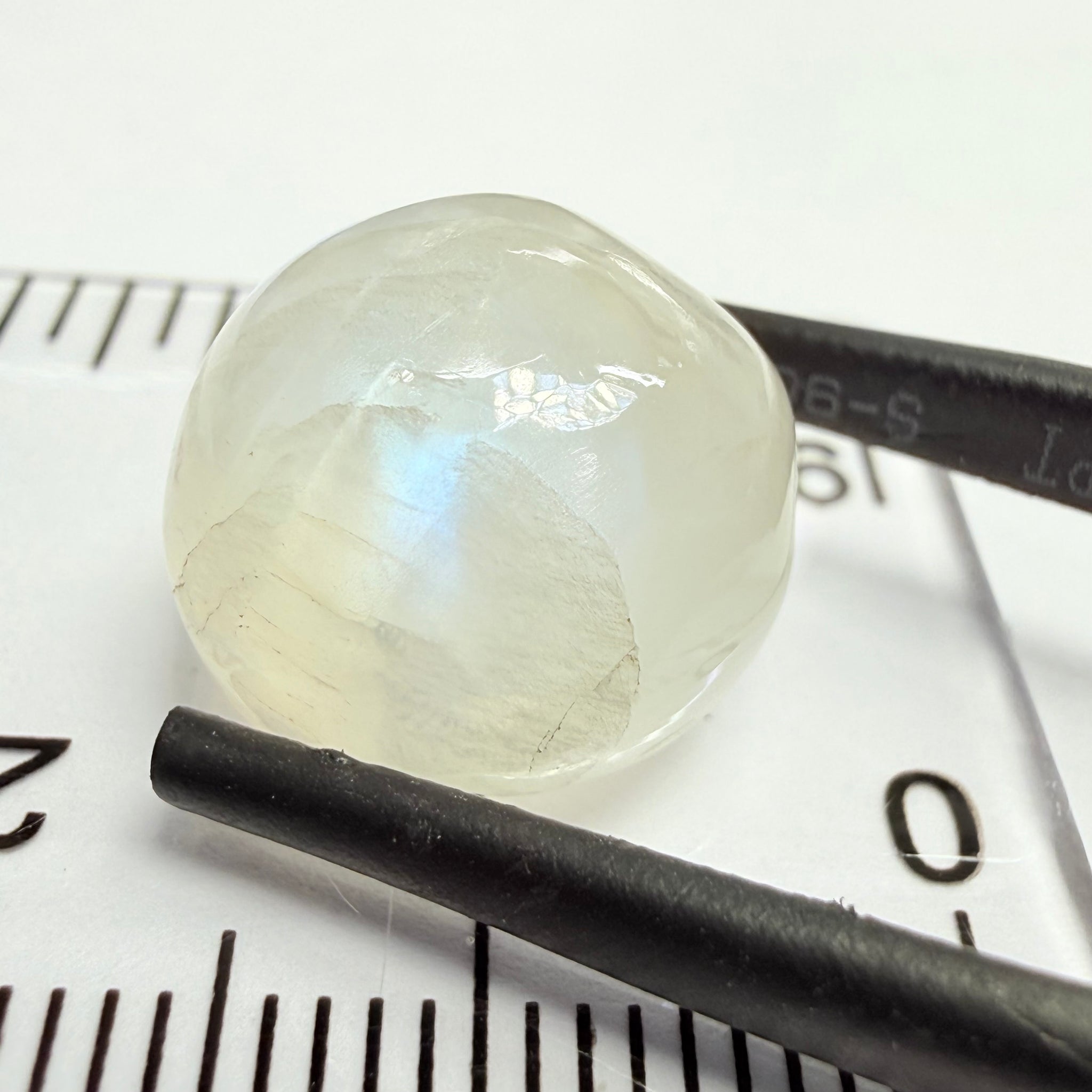 Blue Sheen Moonstone Cabochon, 11.73ct, Tanzania, Untreated Unheated
