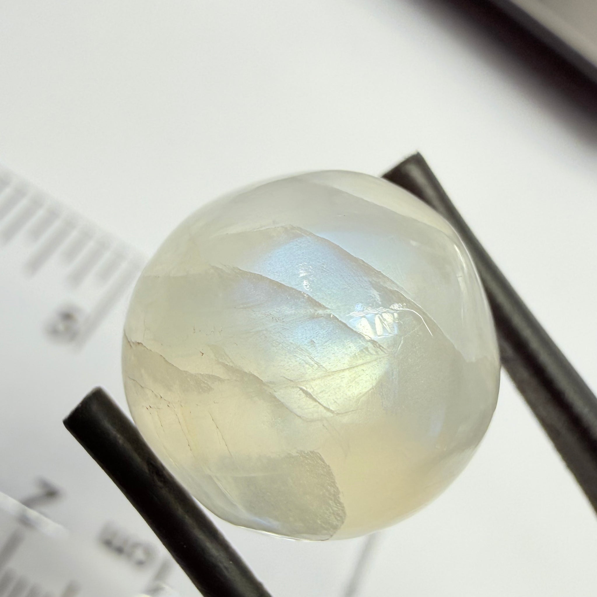 Blue Sheen Moonstone Cabochon, 11.73ct, Tanzania, Untreated Unheated