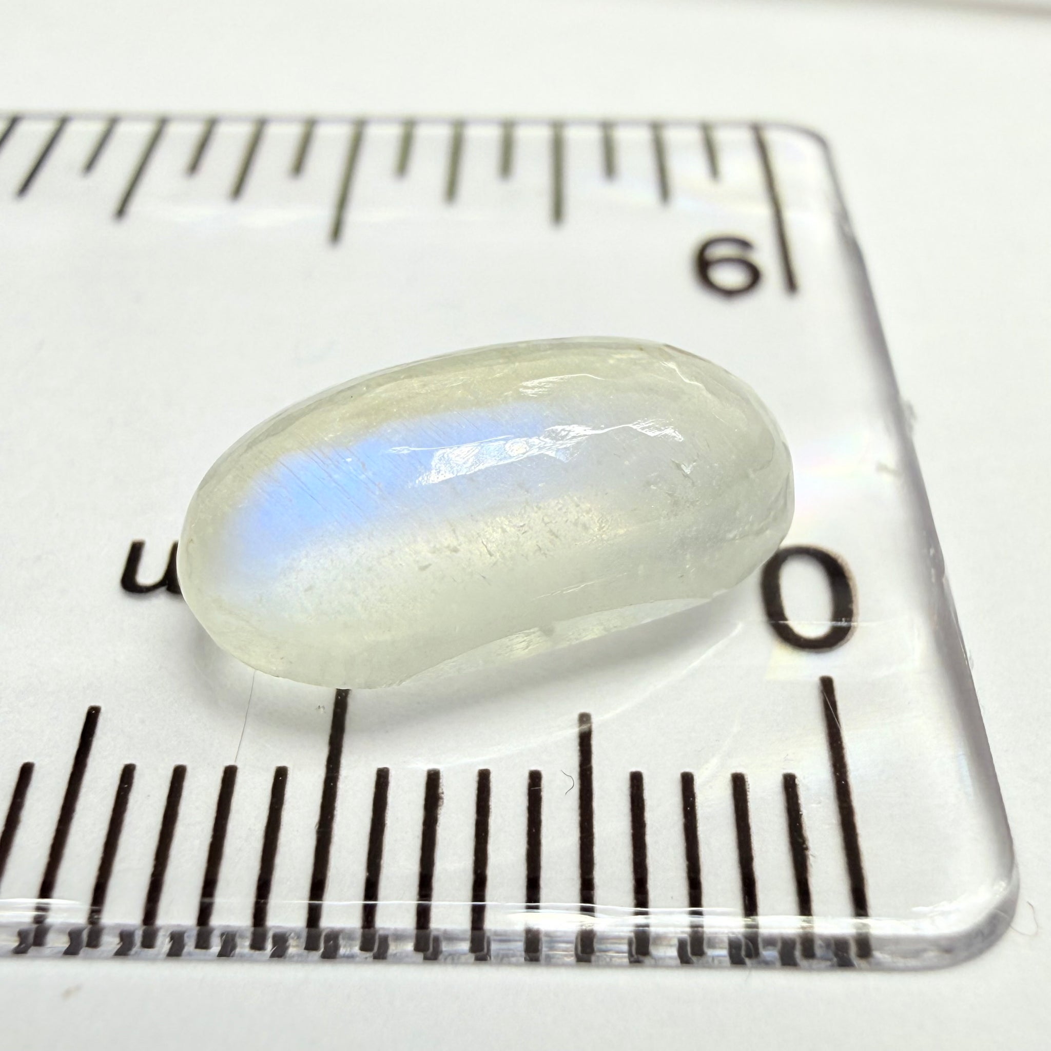 Blue Sheen Moonstone Cabochon, 3.47ct, Tanzania, Untreated Unheated