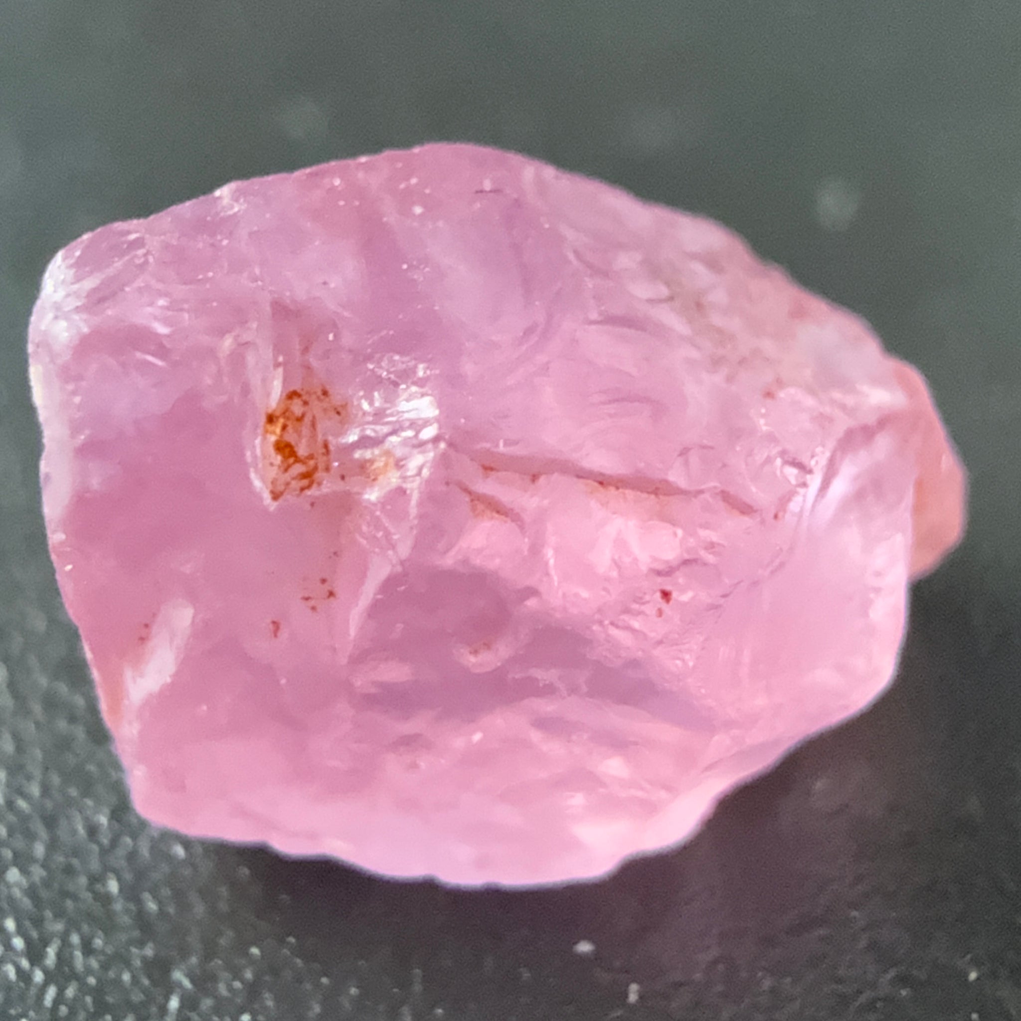 Pink Spinel, Sleepy Baby Pink Colour, 4.29ct, Tanzania, Untreated Unheated. No cracks, just silk giving a milky effect