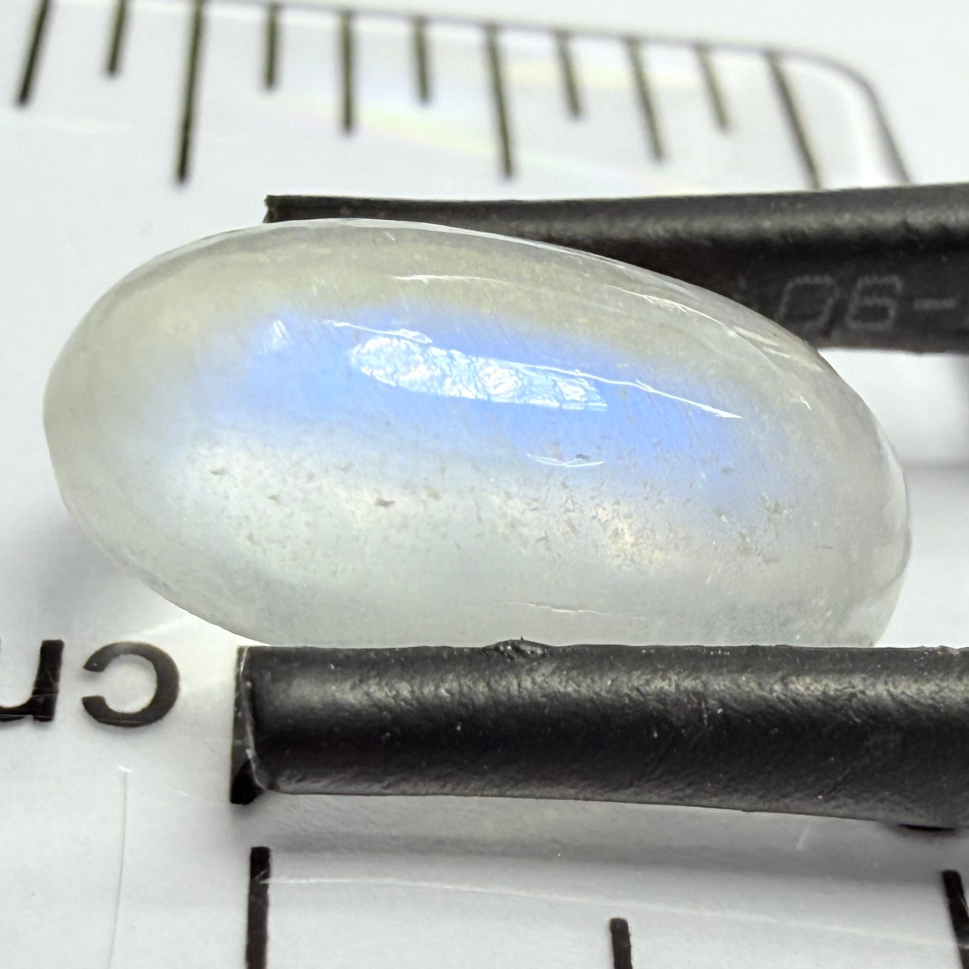 Blue Sheen Moonstone Cabochon, 3.47ct, Tanzania, Untreated Unheated