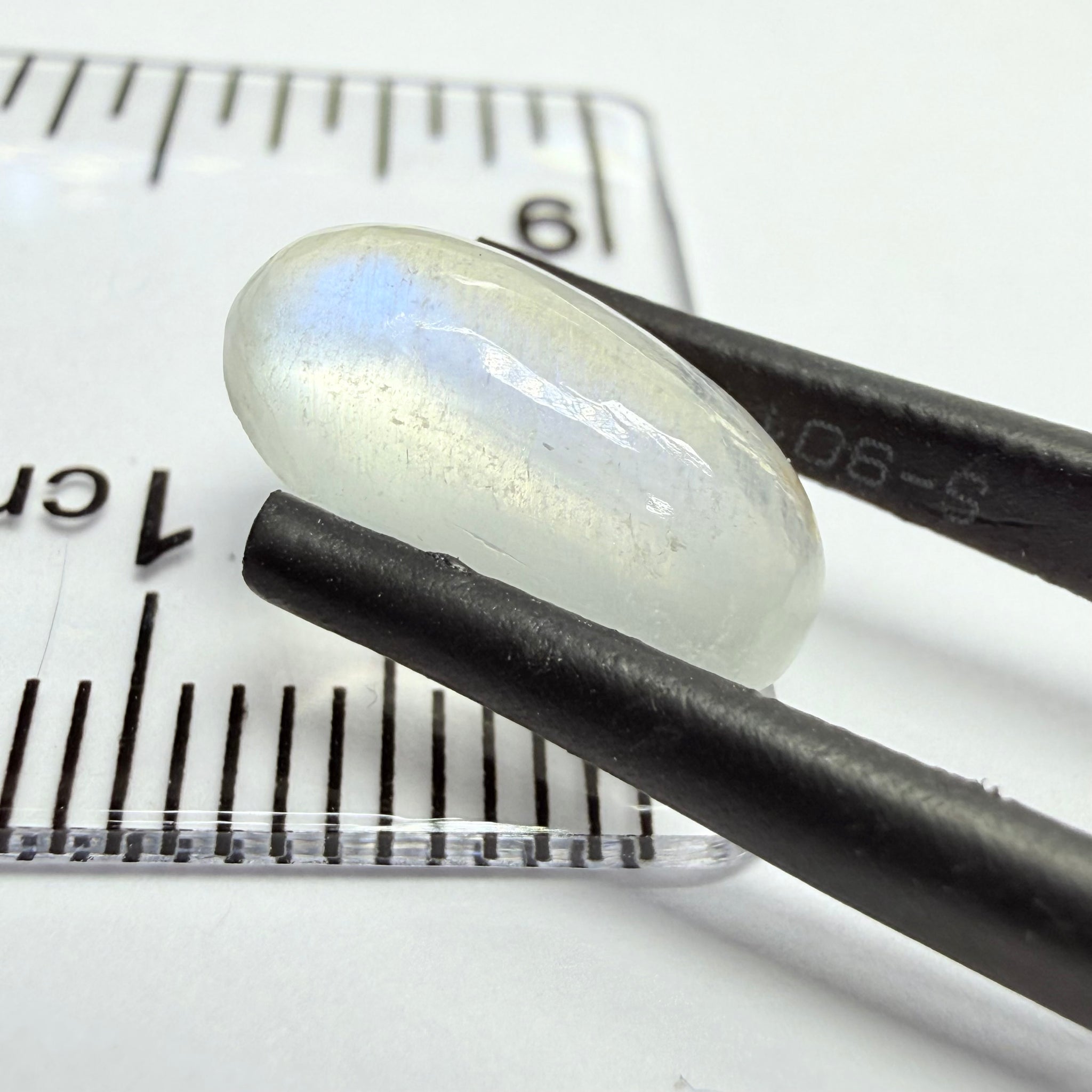 Blue Sheen Moonstone Cabochon, 3.47ct, Tanzania, Untreated Unheated