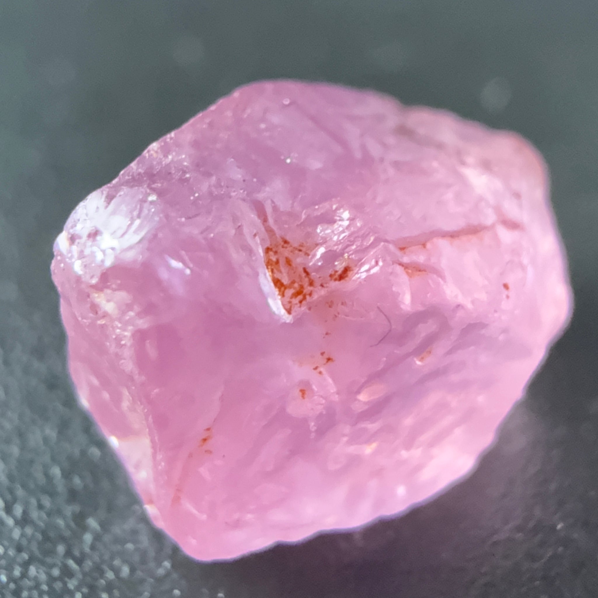 Pink Spinel, Sleepy Baby Pink Colour, 4.29ct, Tanzania, Untreated Unheated. No cracks, just silk giving a milky effect