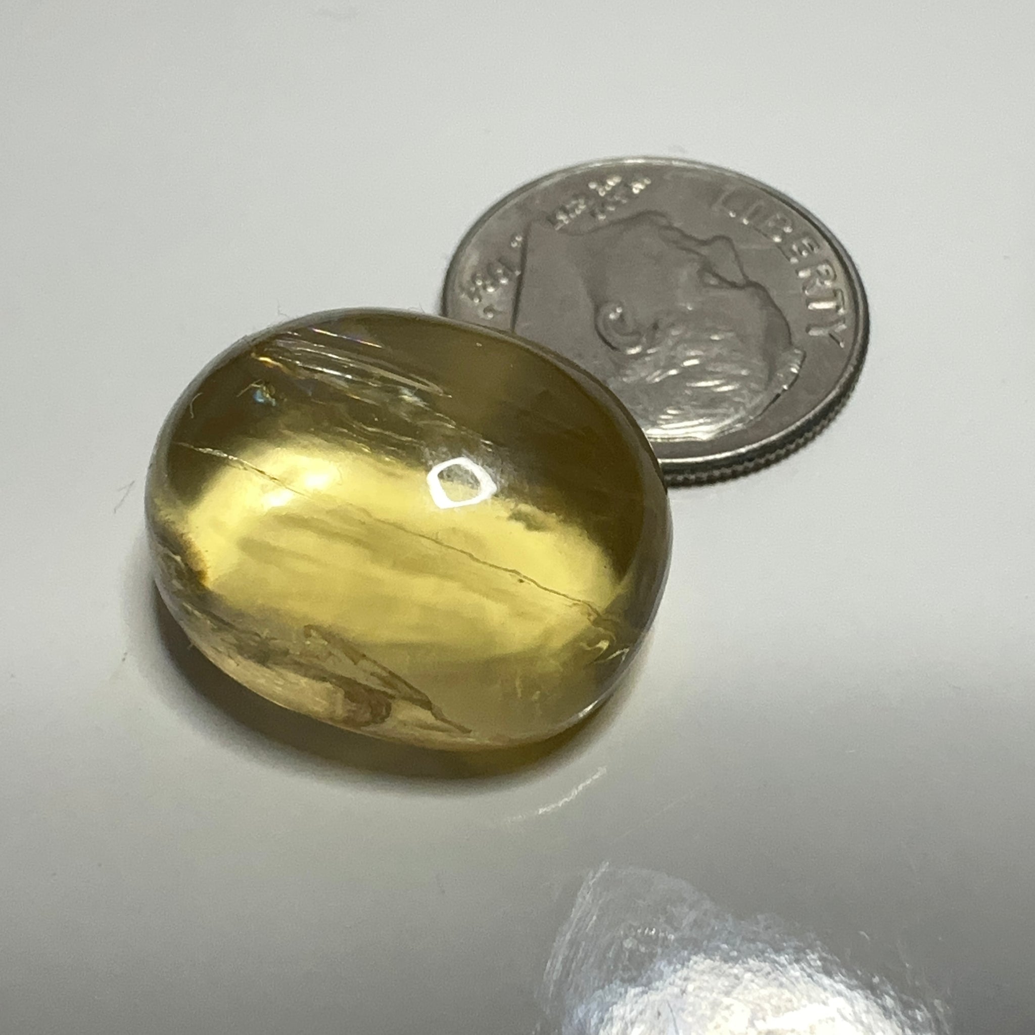 Golden Scapolite Cabochon, 21.29ct, Tanzania, Untreated Unheated