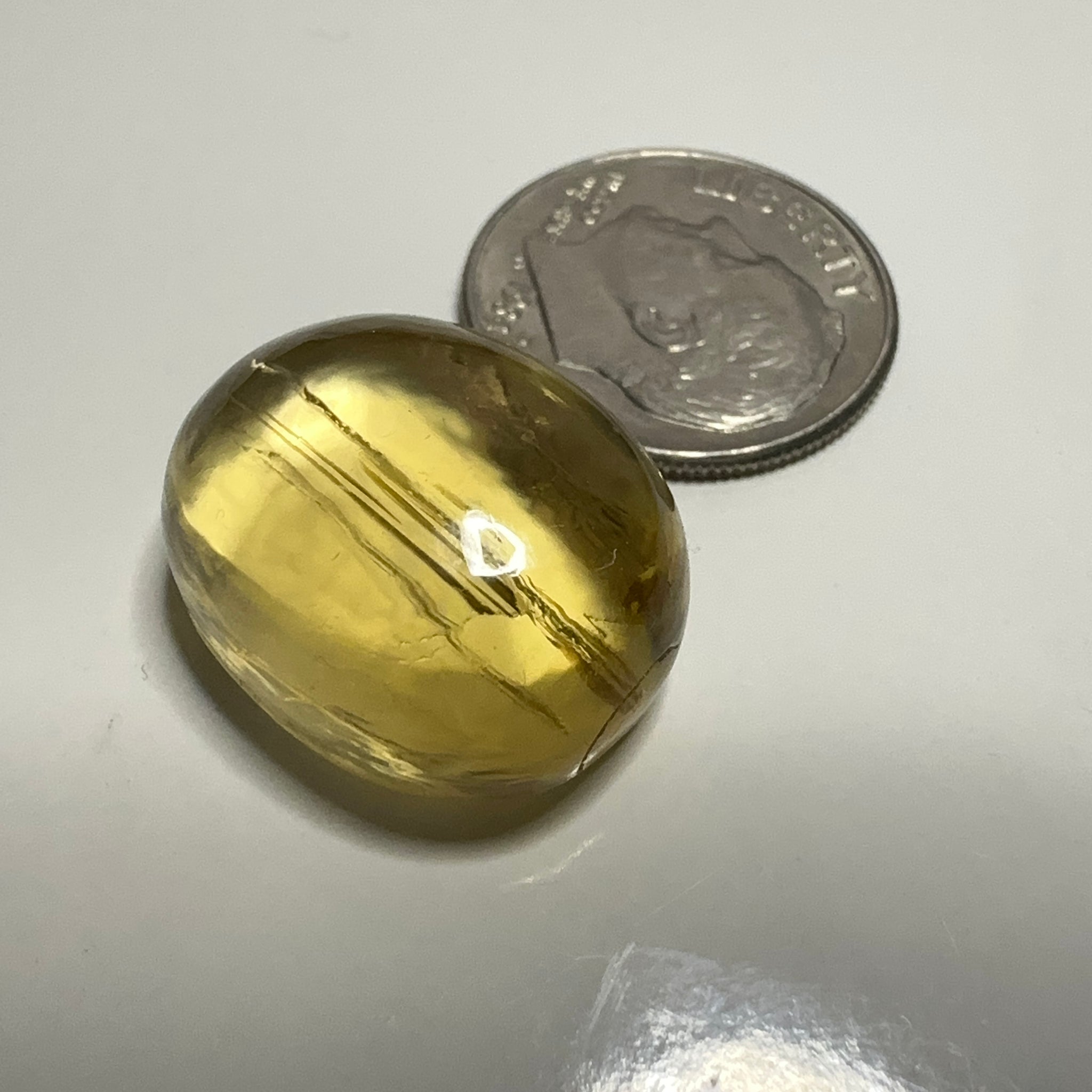 Golden Scapolite Cabochon, 21.29ct, Tanzania, Untreated Unheated