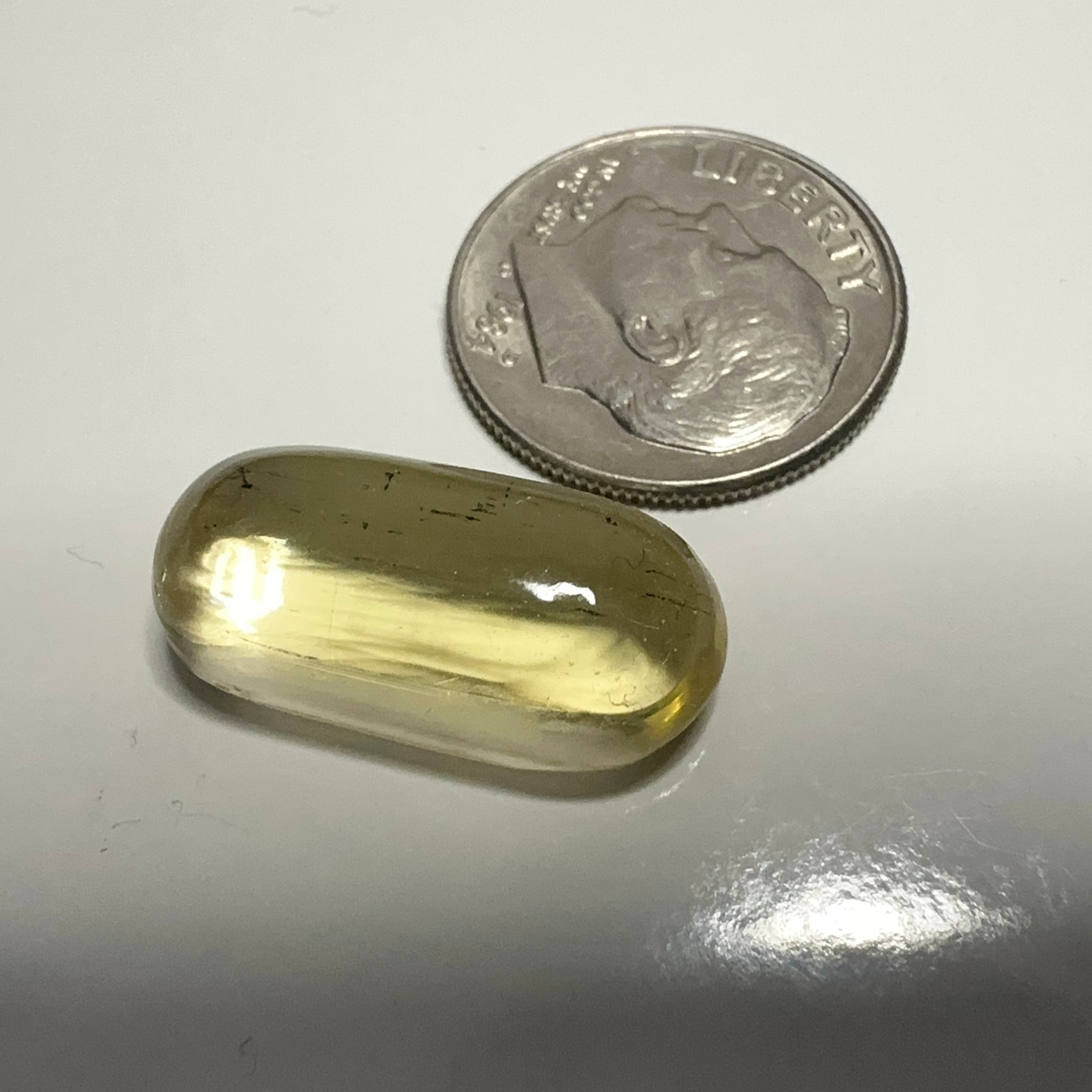 Golden Scapolite Cabochon, 11.25ct, Tanzania, Untreated Unheated