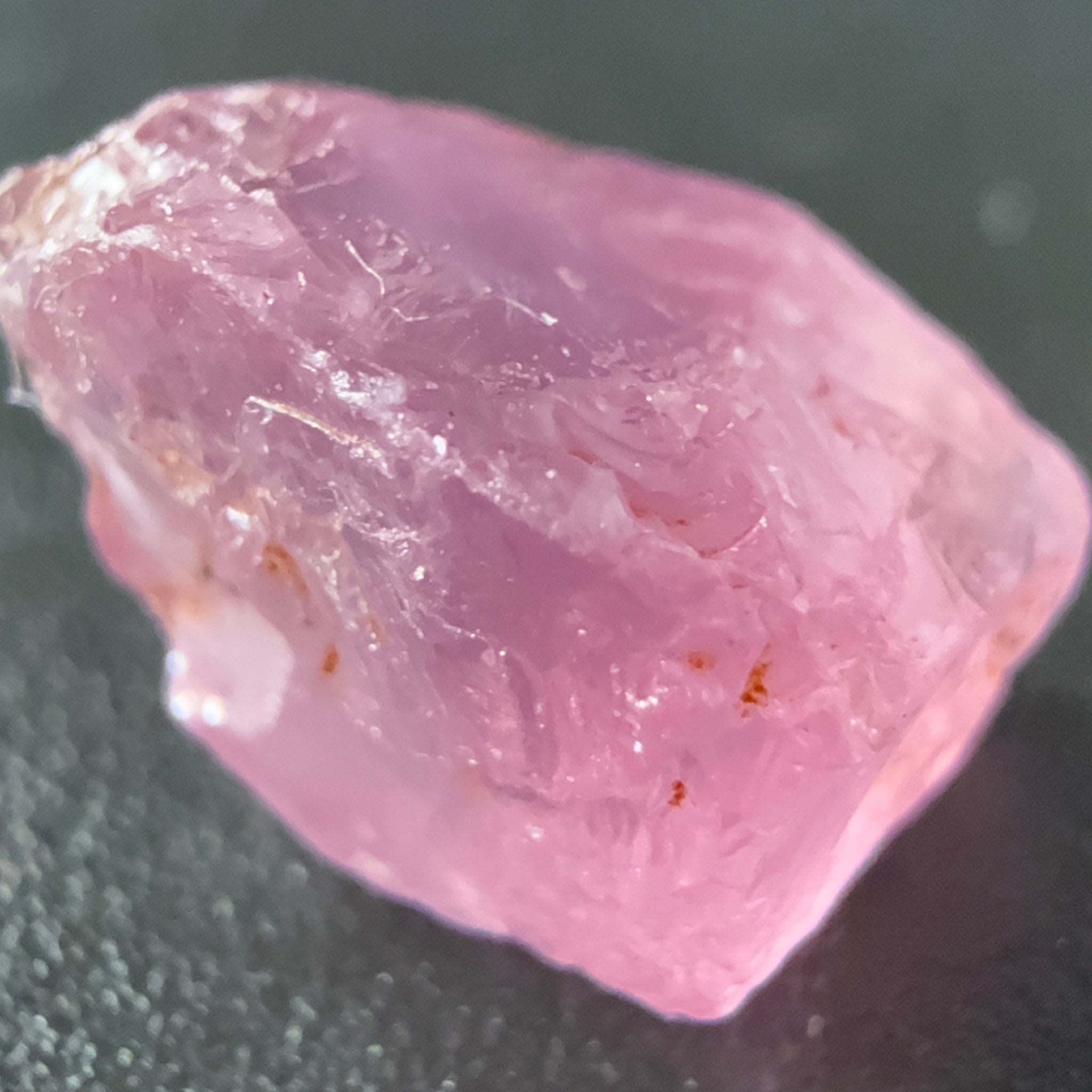 Pink Spinel, Sleepy Baby Pink Colour, 4.29ct, Tanzania, Untreated Unheated. No cracks, just silk giving a milky effect